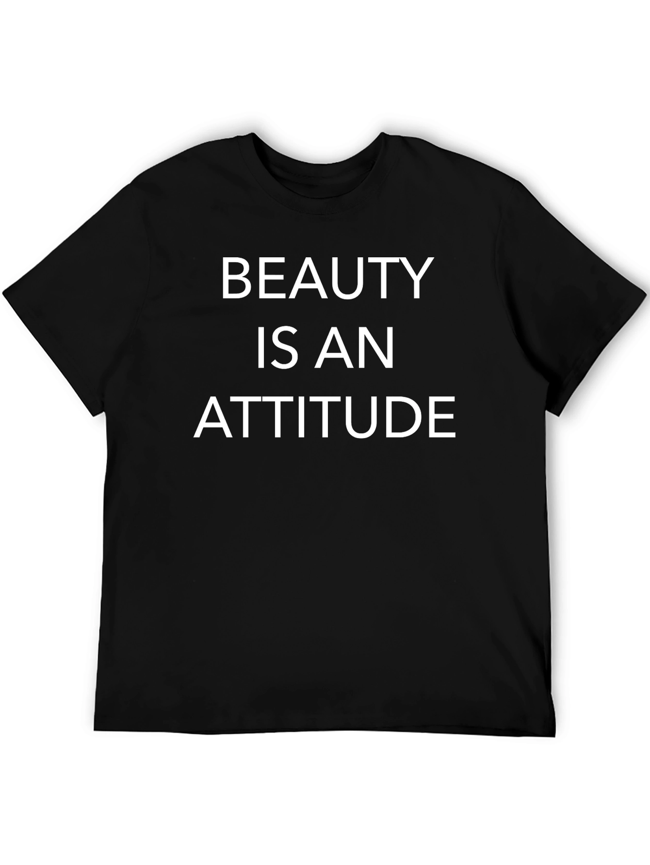 Beauty Is An Attitude Black Graphic Tee