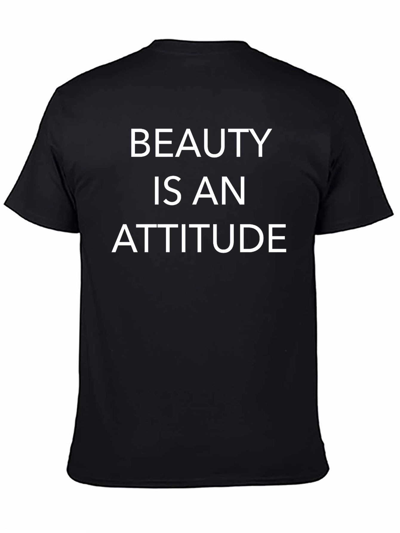 Beauty Is An Attitude Black Graphic Tee