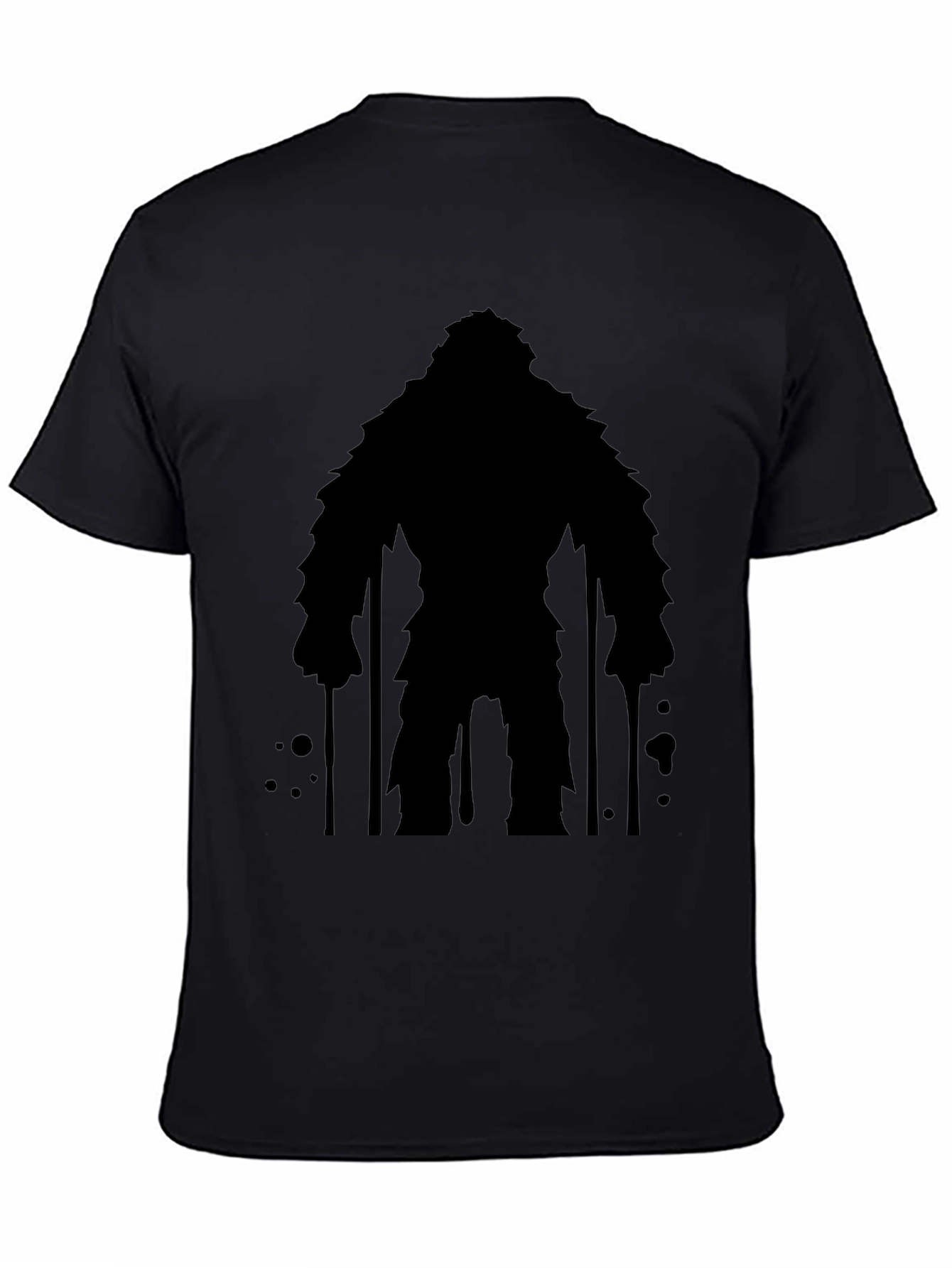 Bigfoot Silhouette Graphic Tee - Mens Black T-Shirt