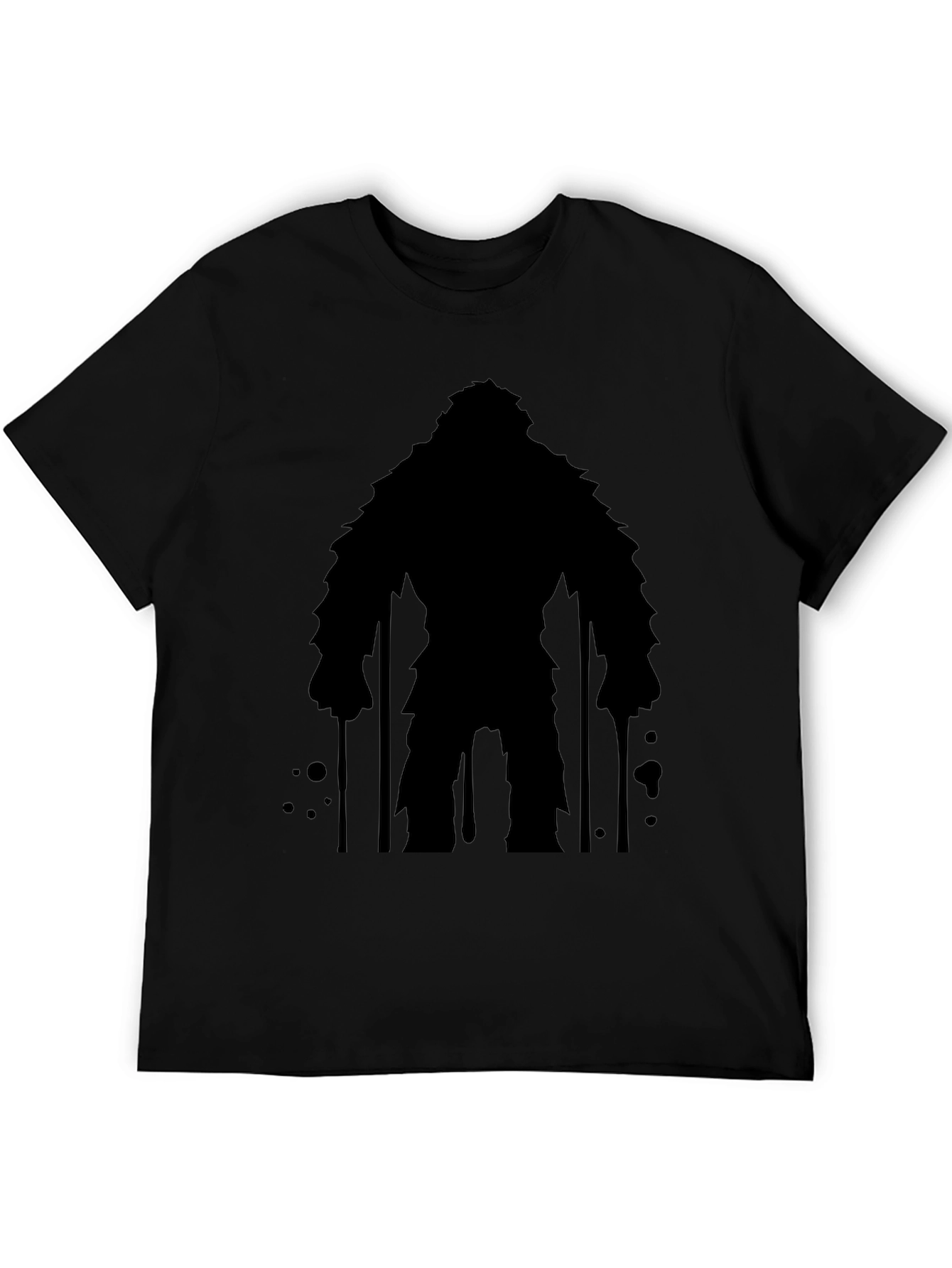 Bigfoot Silhouette Graphic Tee - Mens Black T-Shirt