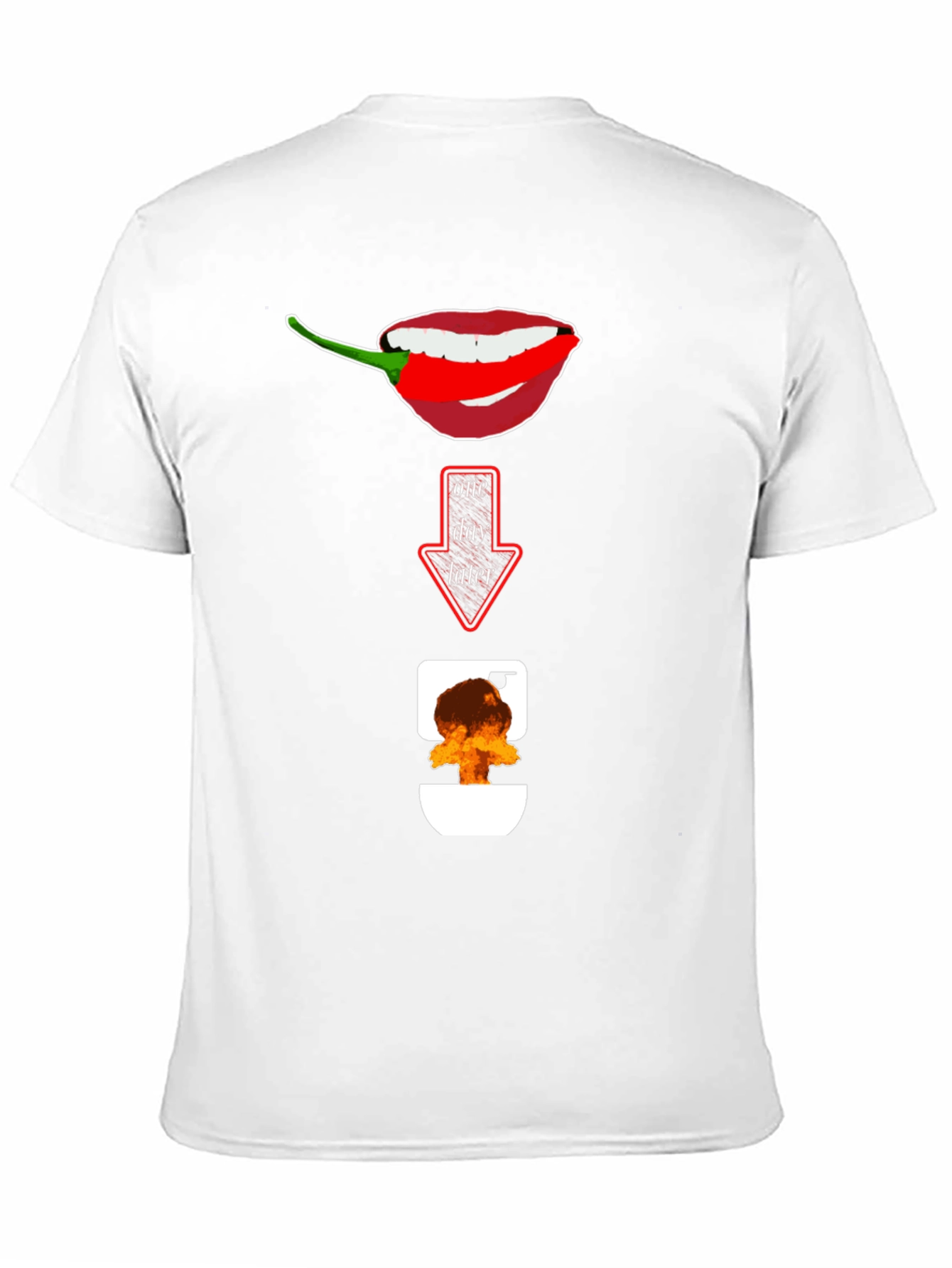 Spicy Food Humor T-Shirt: Afterburn Graphic Tee