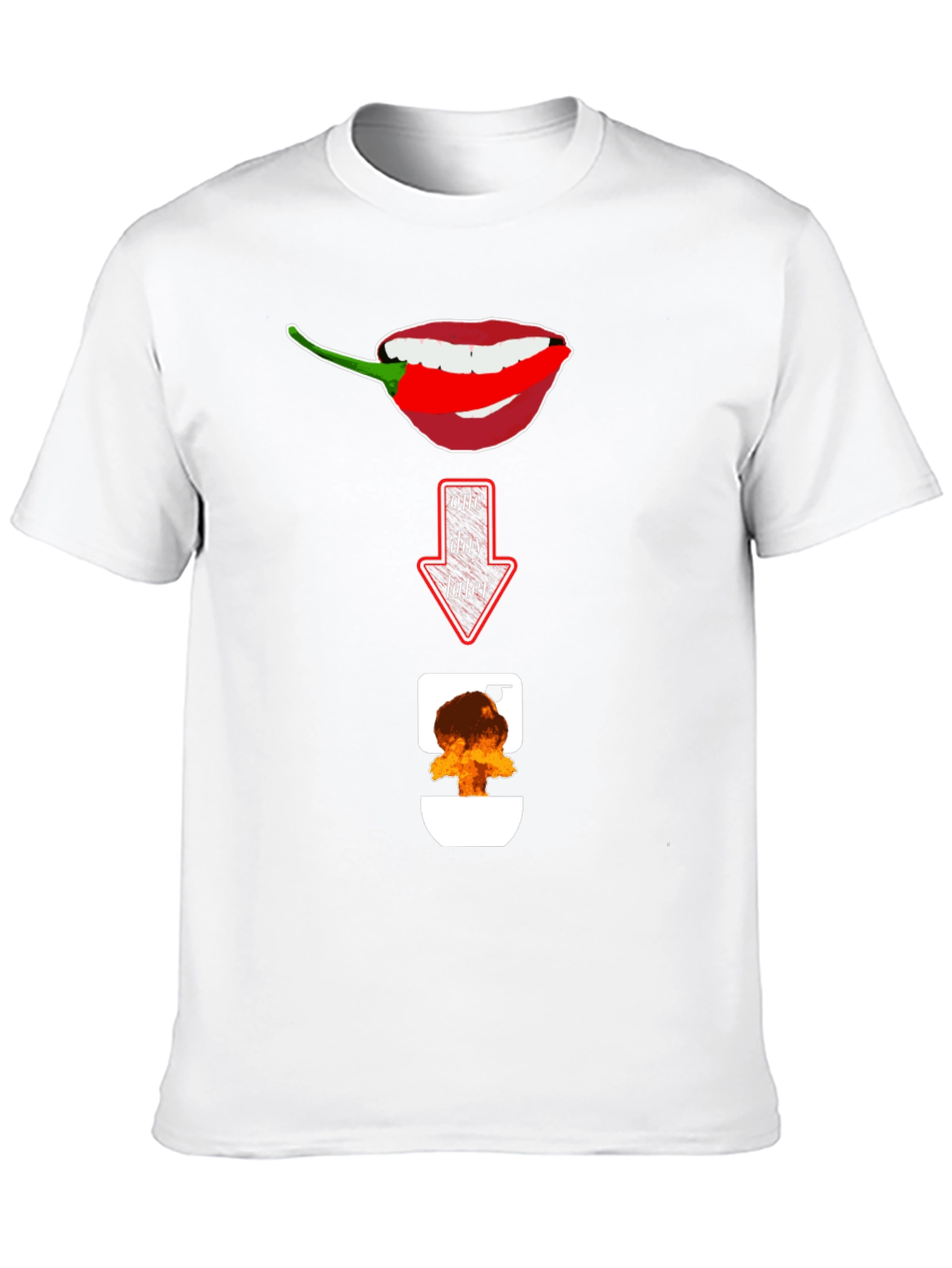 Spicy Food Humor T-Shirt: Afterburn Graphic Tee
