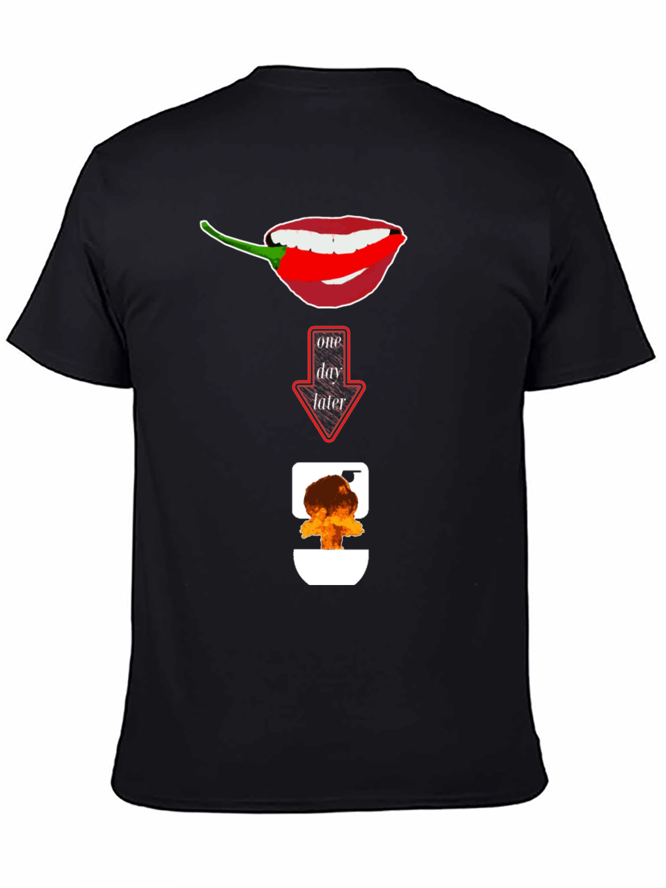 Spicy Food Humor T-Shirt: Afterburn Graphic Tee
