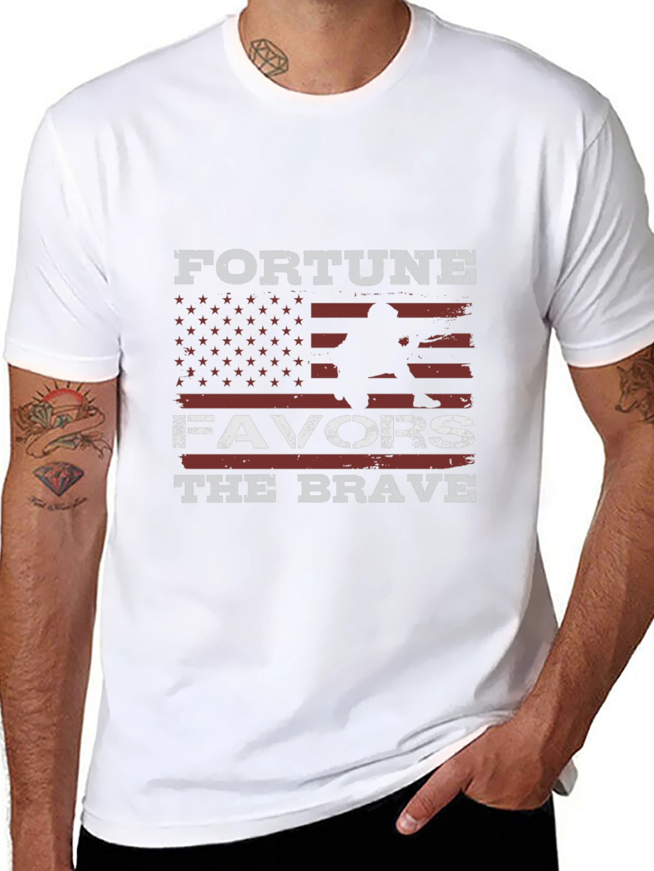 Fortune Favors the Brave Graphic T-Shirt