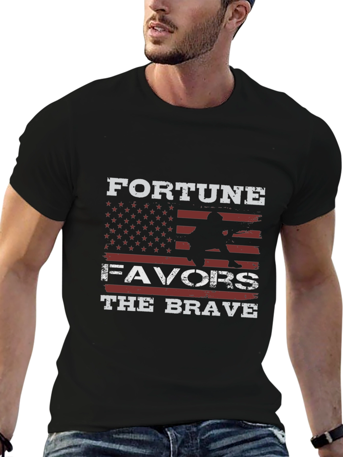 Fortune Favors the Brave Graphic T-Shirt