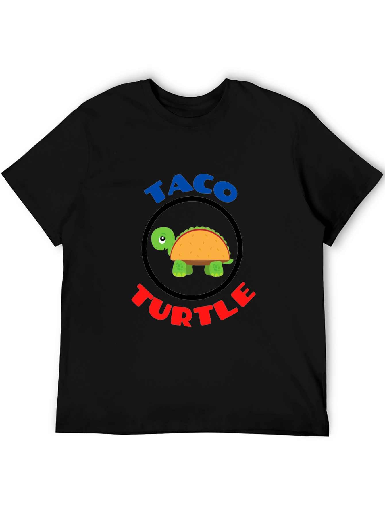 Taco Turtle Graphic T-Shirt Funny Animal Food Tee
