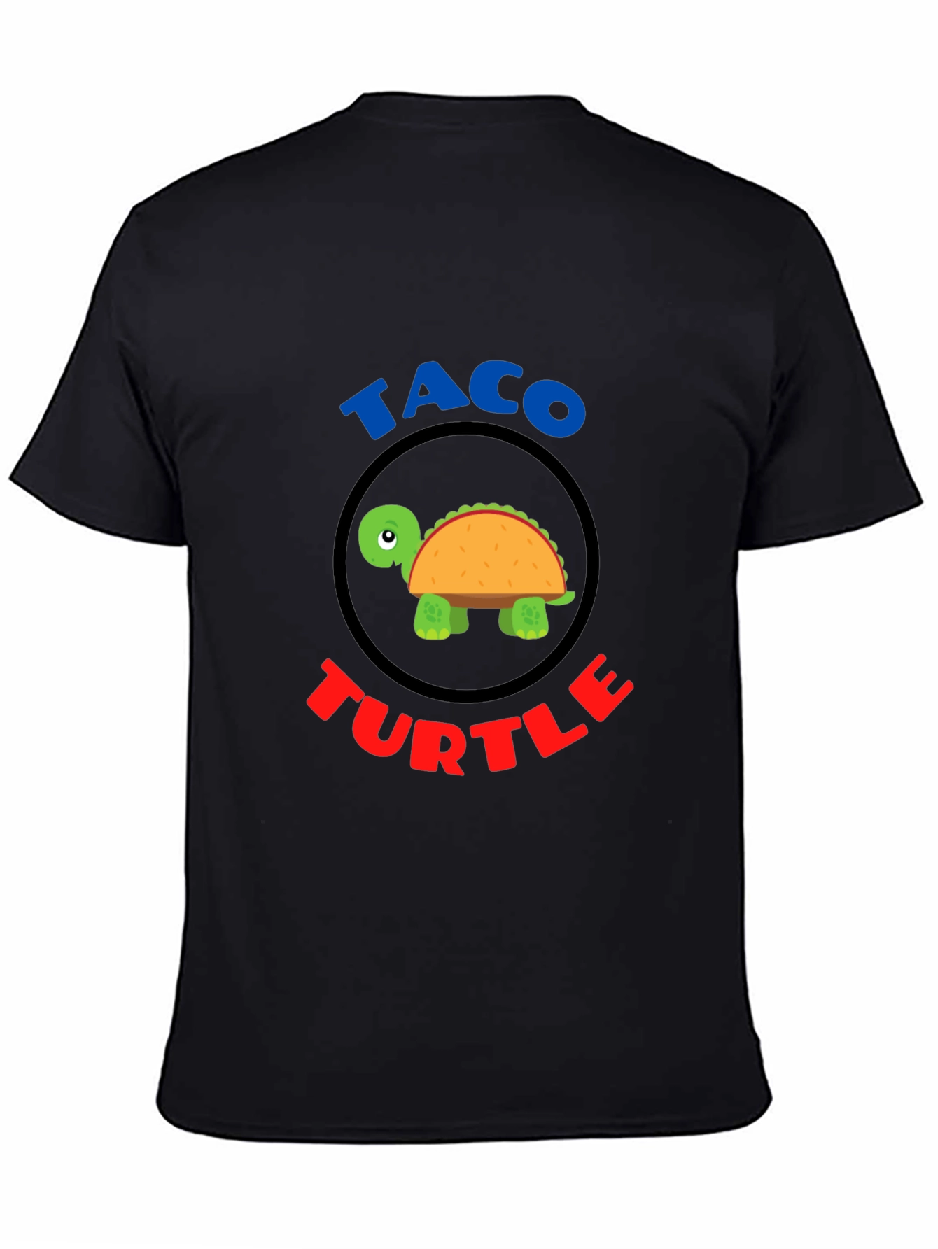 Taco Turtle Graphic T-Shirt Funny Animal Food Tee