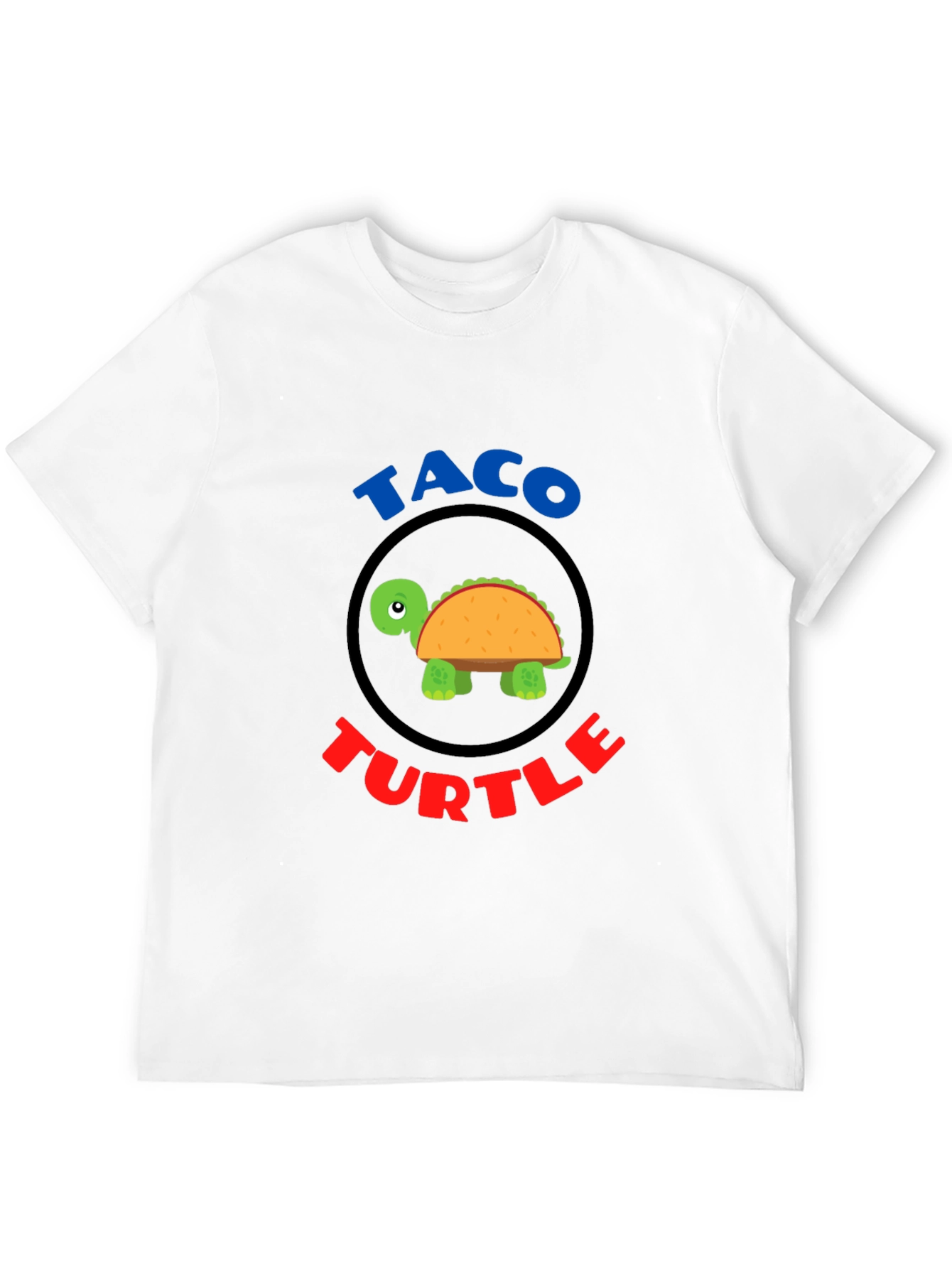 Taco Turtle Graphic T-Shirt Funny Animal Food Tee