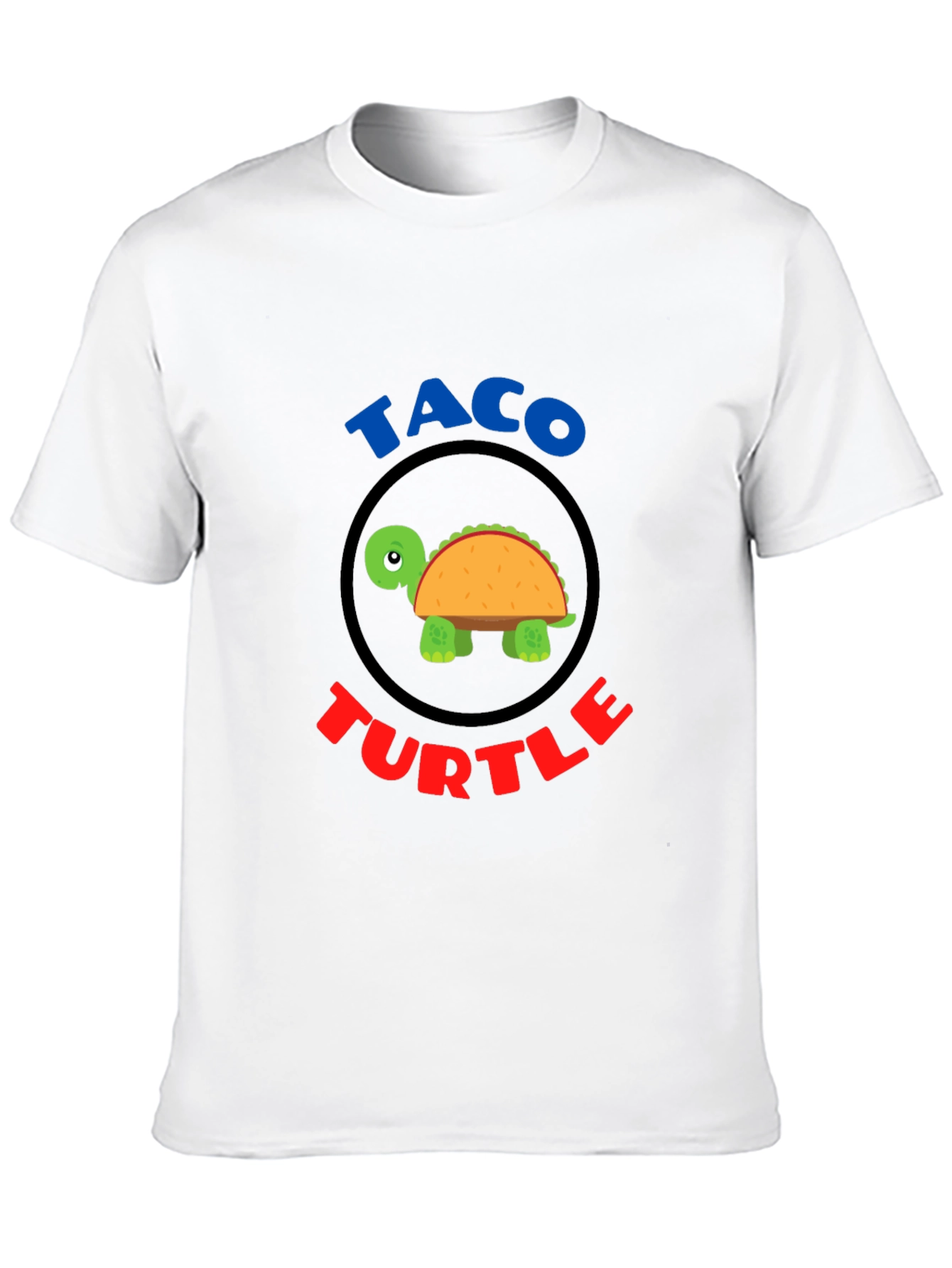 Taco Turtle Graphic T-Shirt Funny Animal Food Tee