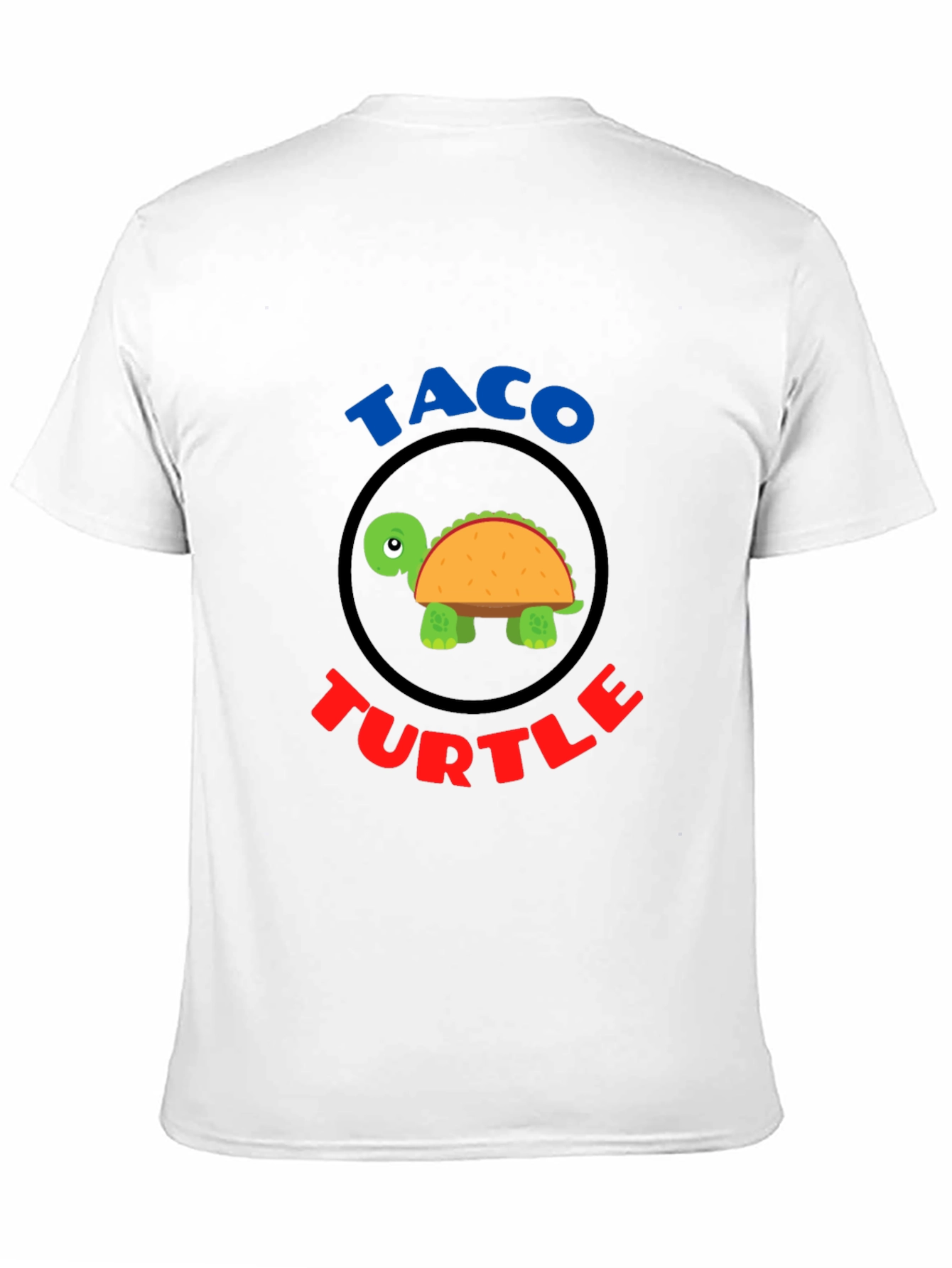 Taco Turtle Graphic T-Shirt Funny Animal Food Tee