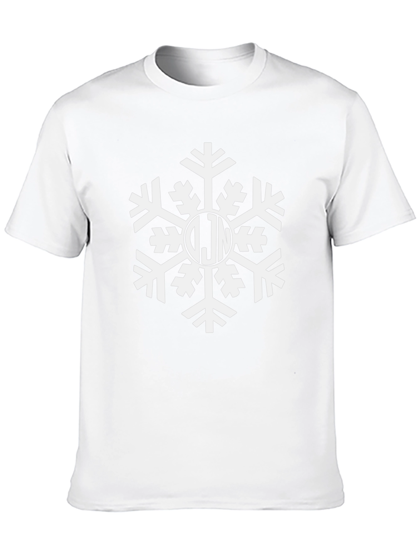 Monogrammed Snowflake Holiday T-Shirt