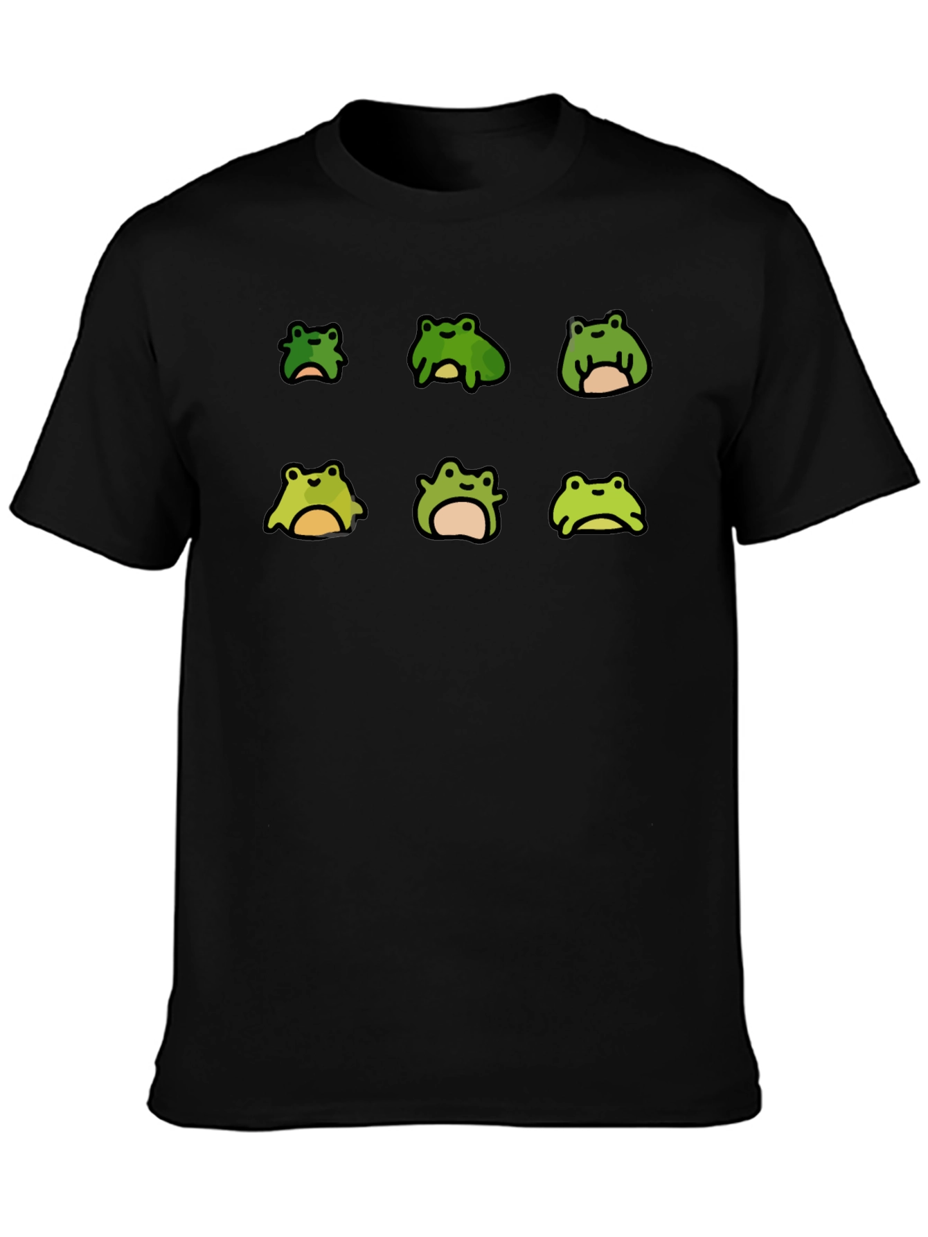 Froggy Fun Graphic Tee - Unisex Black T-Shirt