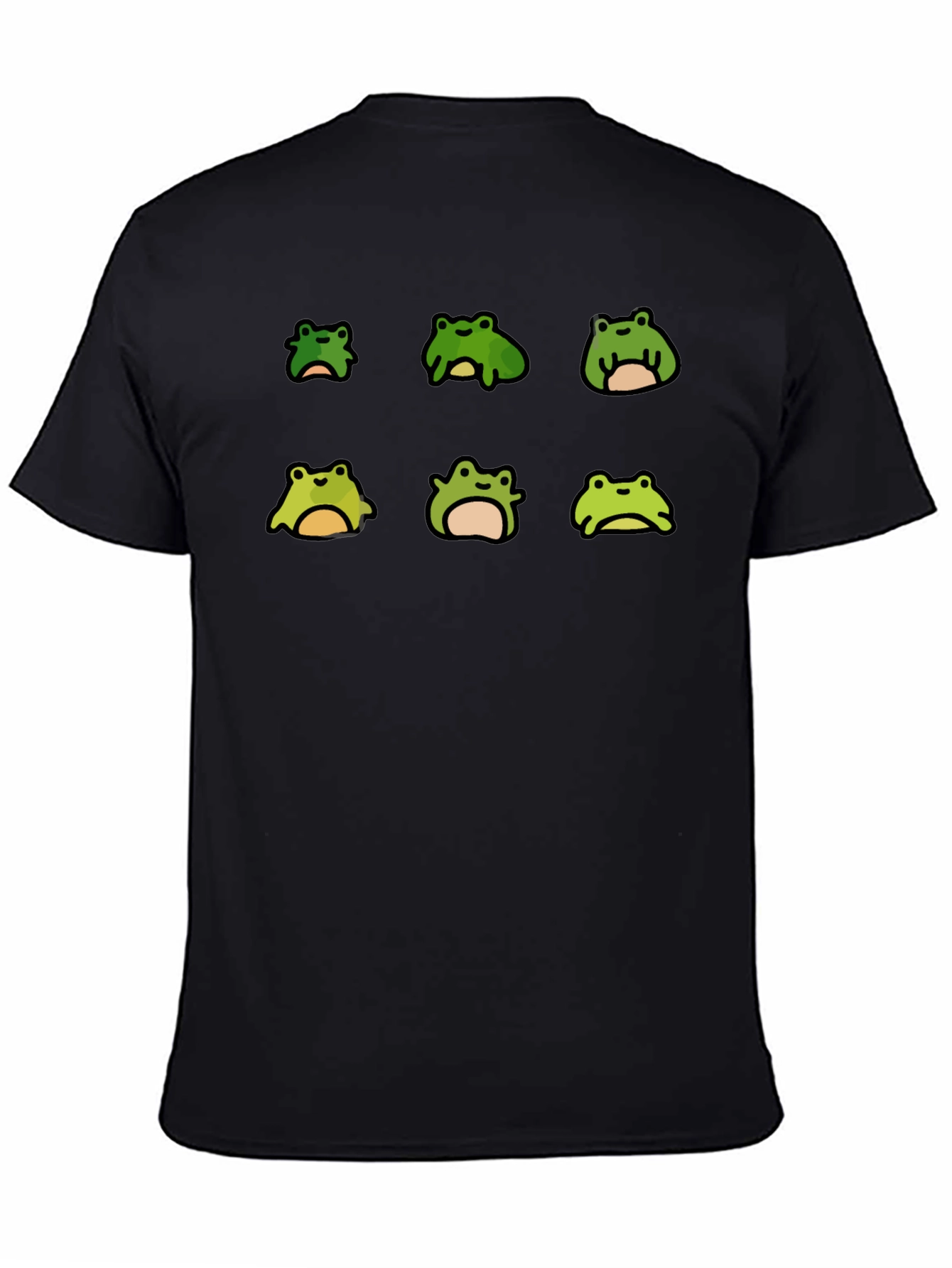 Froggy Fun Graphic Tee - Unisex Black T-Shirt