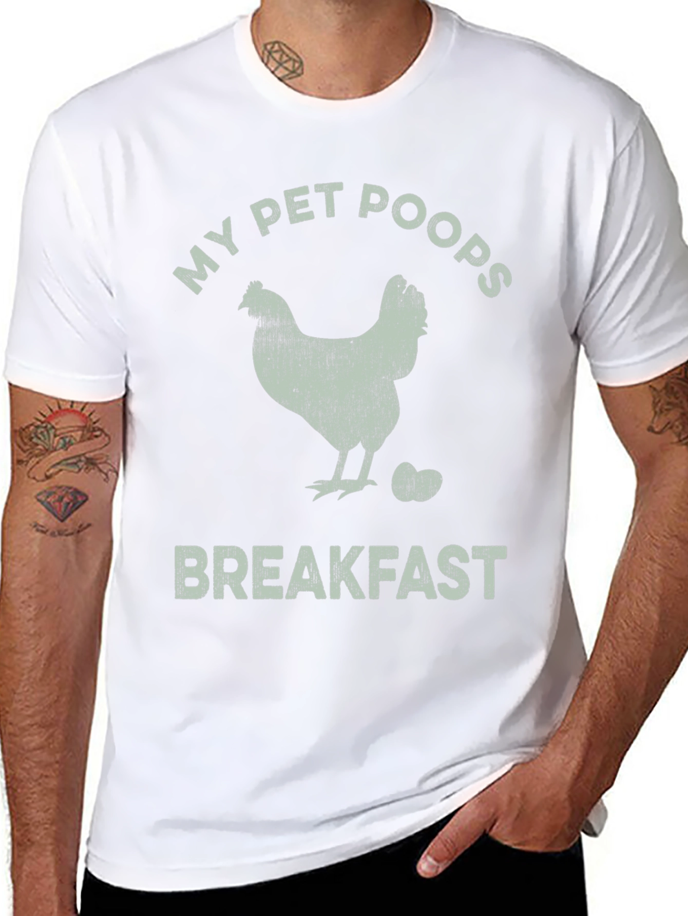Funny Chicken Breakfast T-Shirt