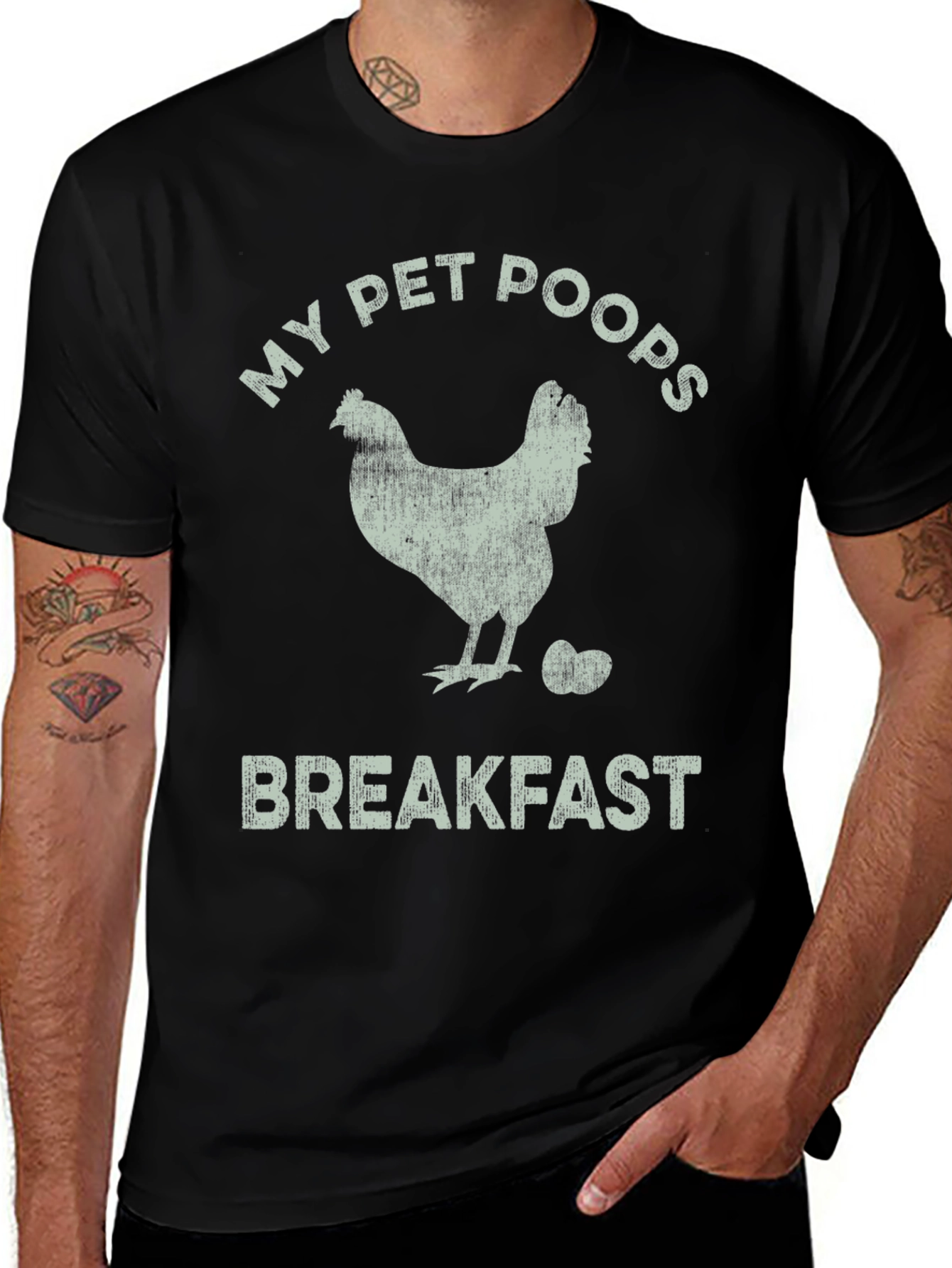 Funny Chicken Breakfast T-Shirt