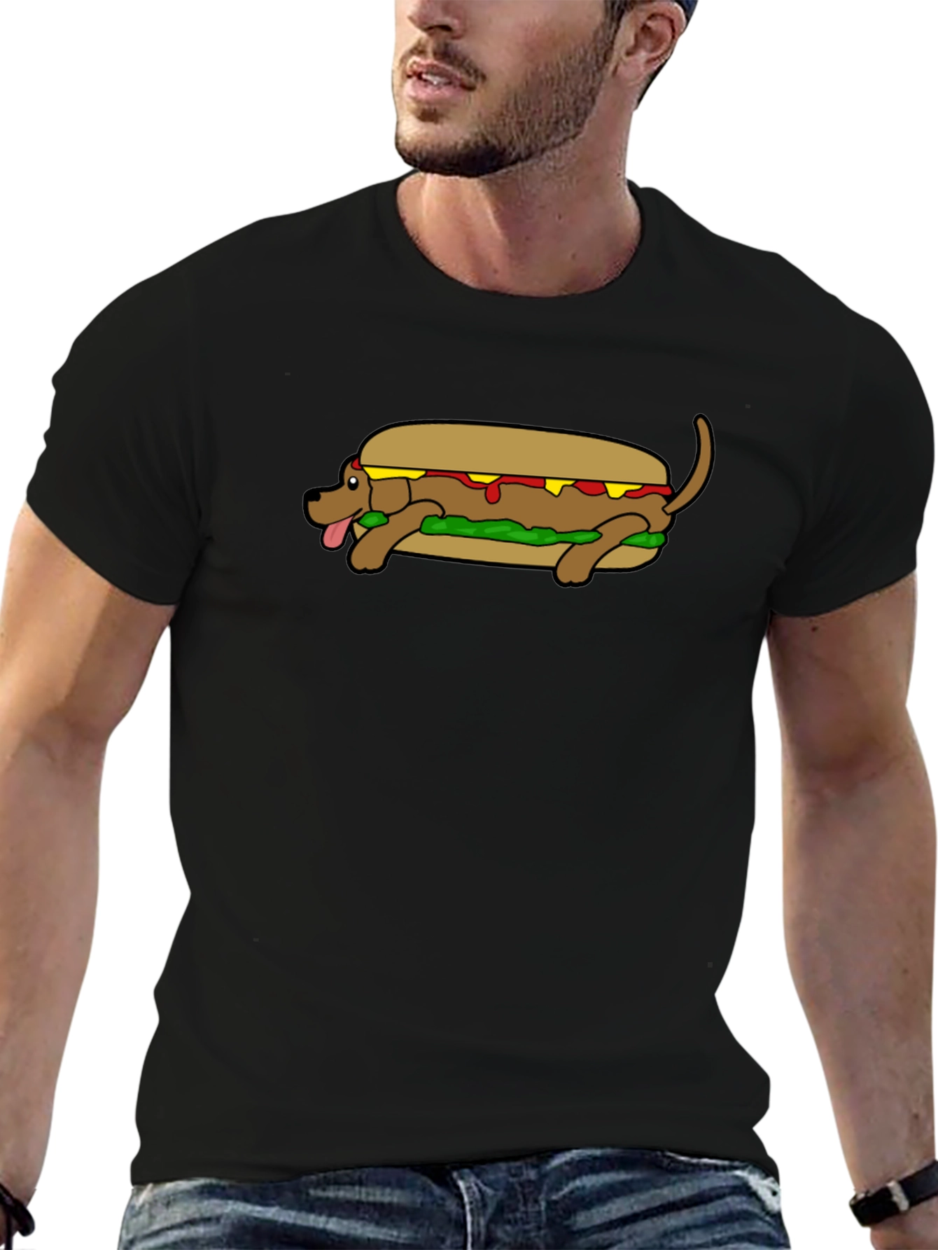 Hot Dog Dog T-Shirt Funny Wiener Dog Tee