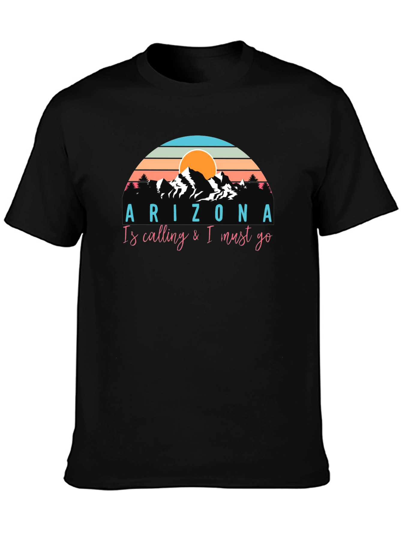 Arizona Calling T-Shirt - Mountain Sunset Graphic Tee