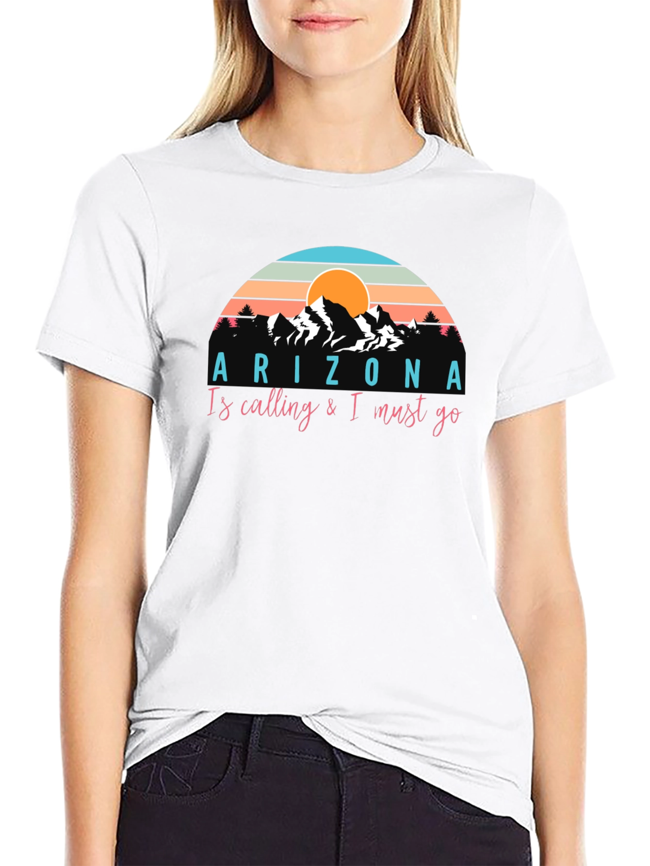 Arizona Calling T-Shirt - Mountain Sunset Graphic Tee