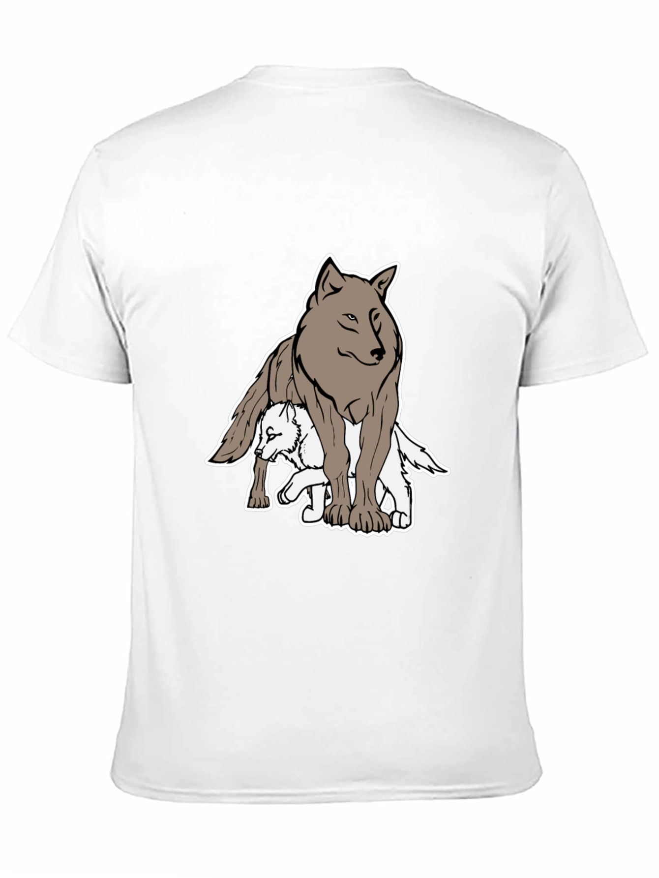 Wolf Pack Graphic Tee - Black Casual Shirt