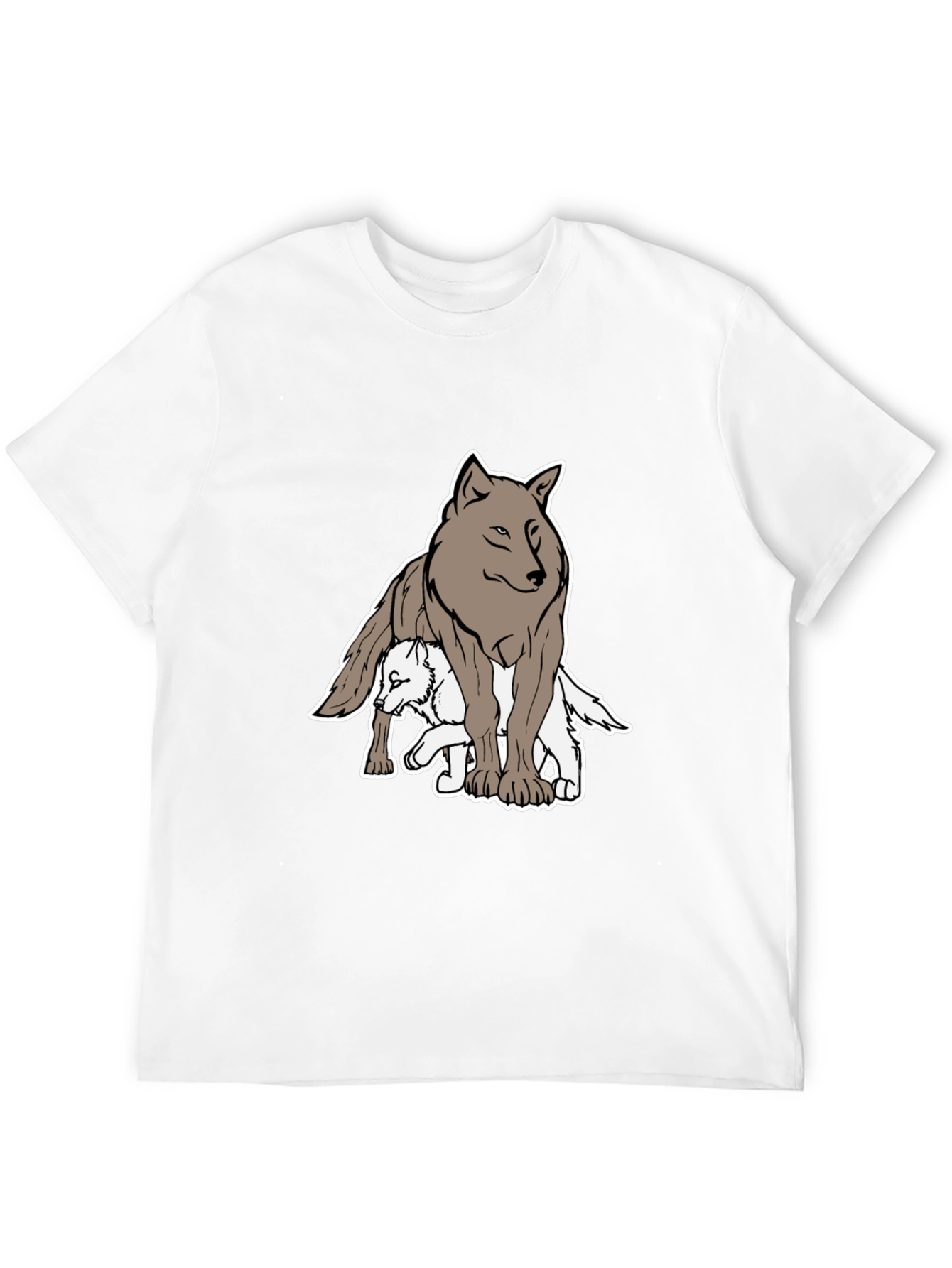 Wolf Pack Graphic Tee - Black Casual Shirt