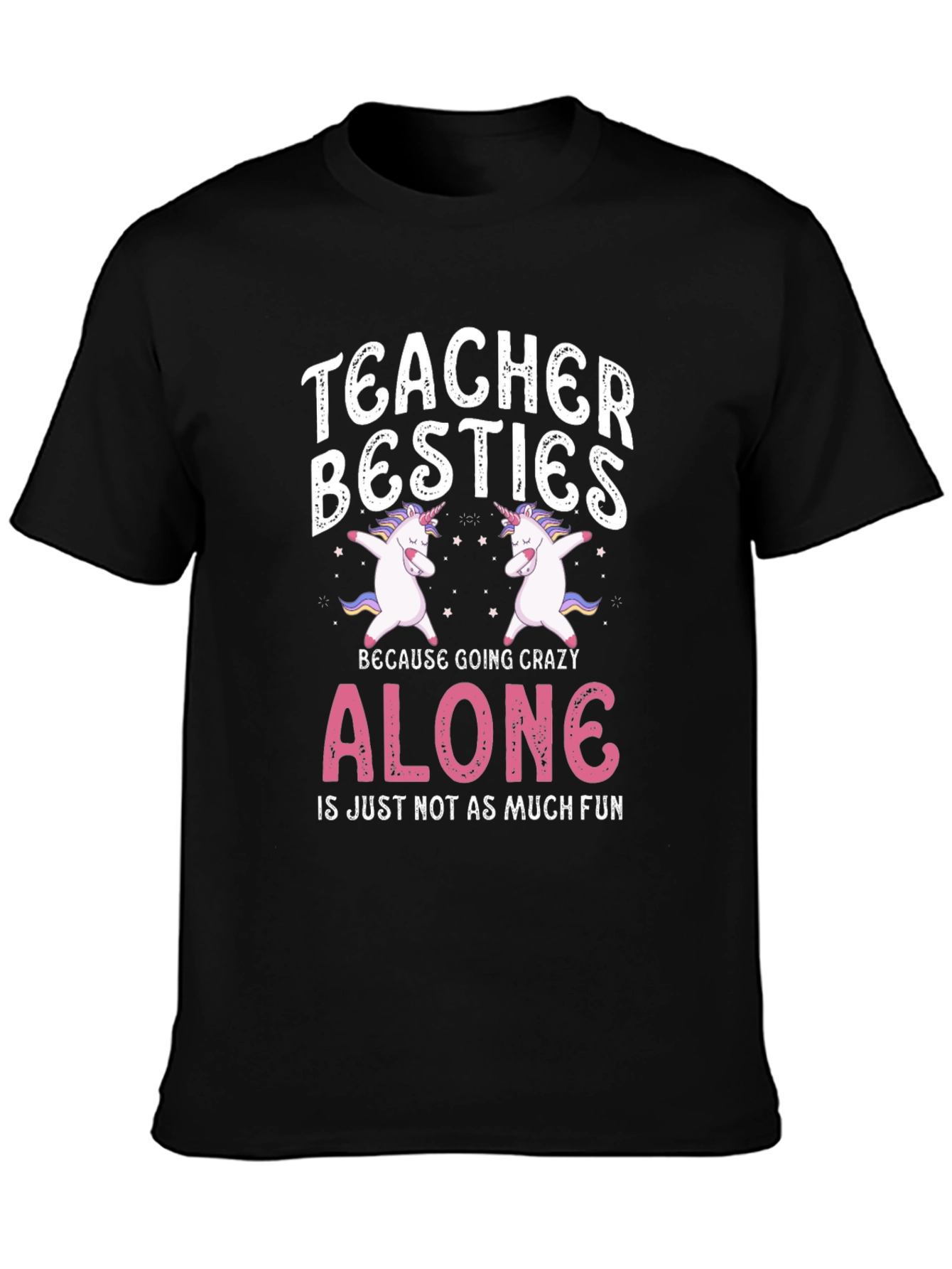 Teacher Besties Unicorn Graphic Tee