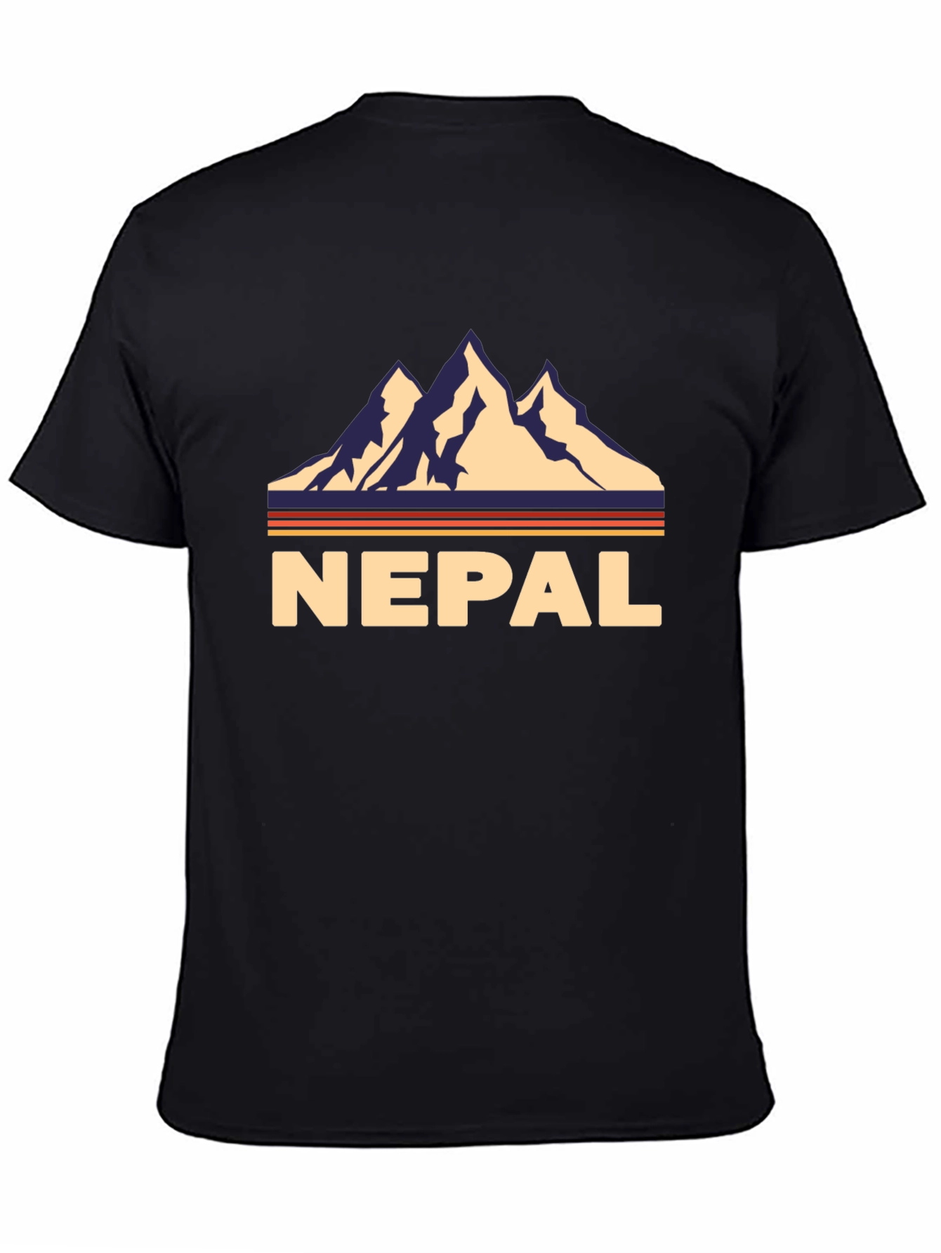 Nepal Retro Mountain Graphic T-Shirt