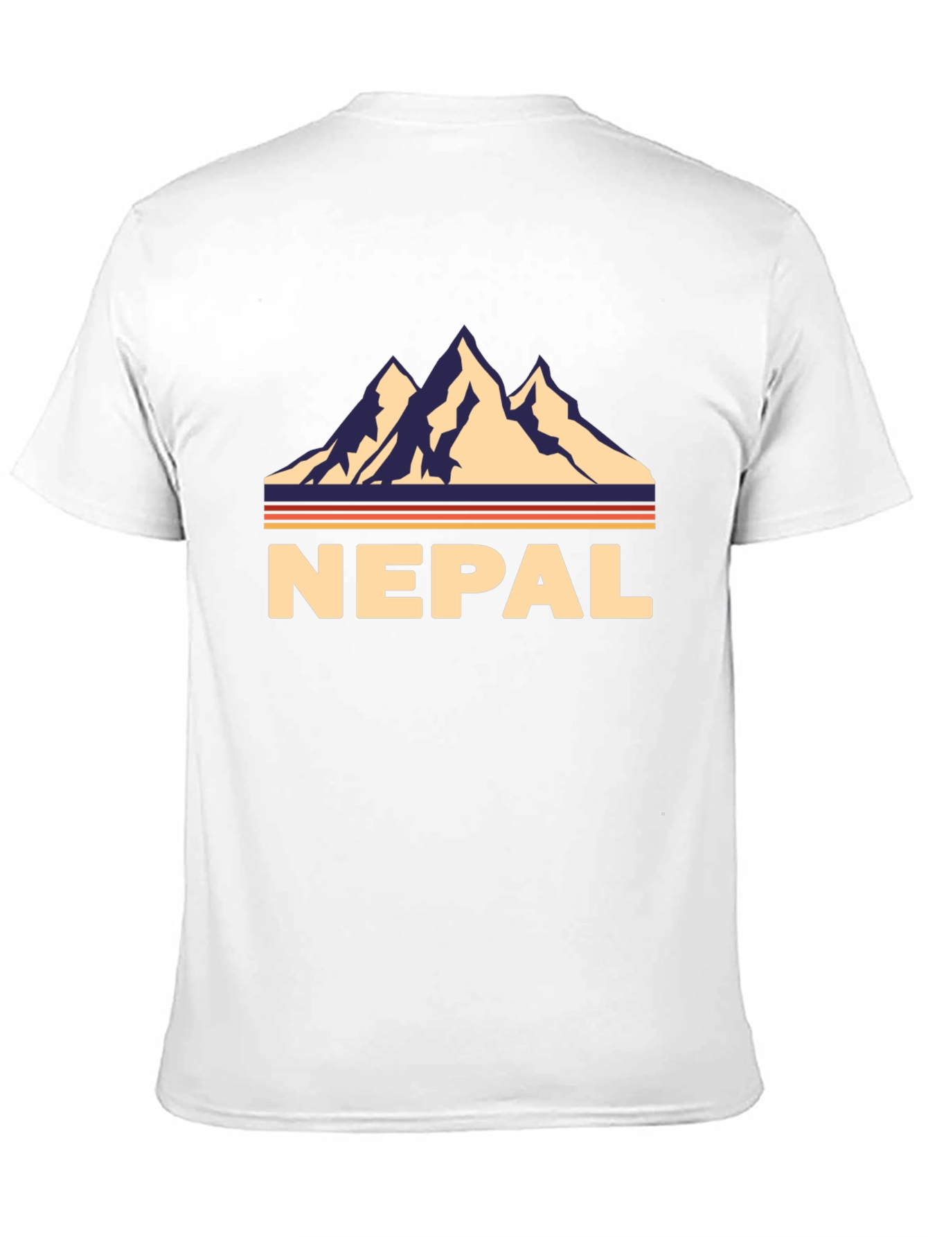 Nepal Retro Mountain Graphic T-Shirt