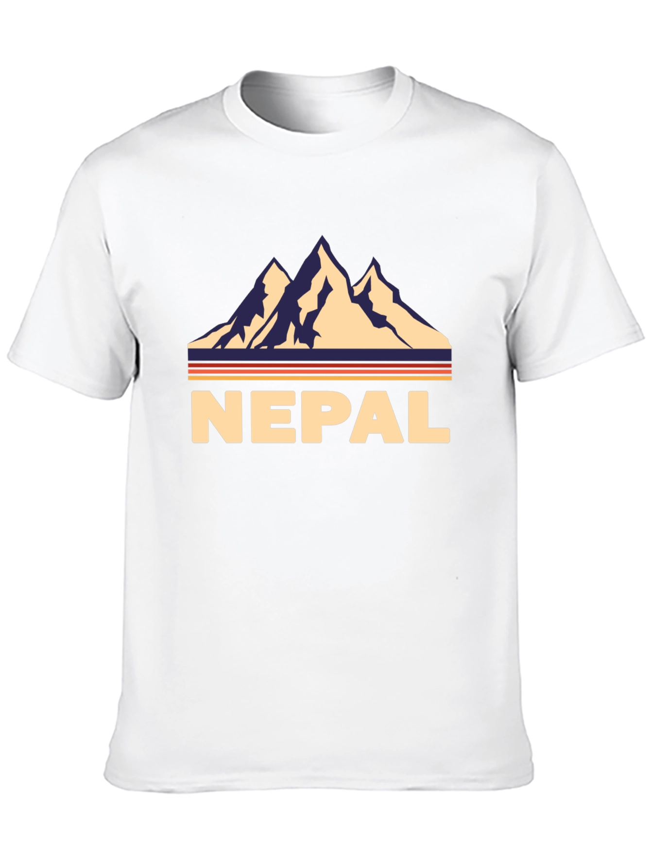Nepal Retro Mountain Graphic T-Shirt