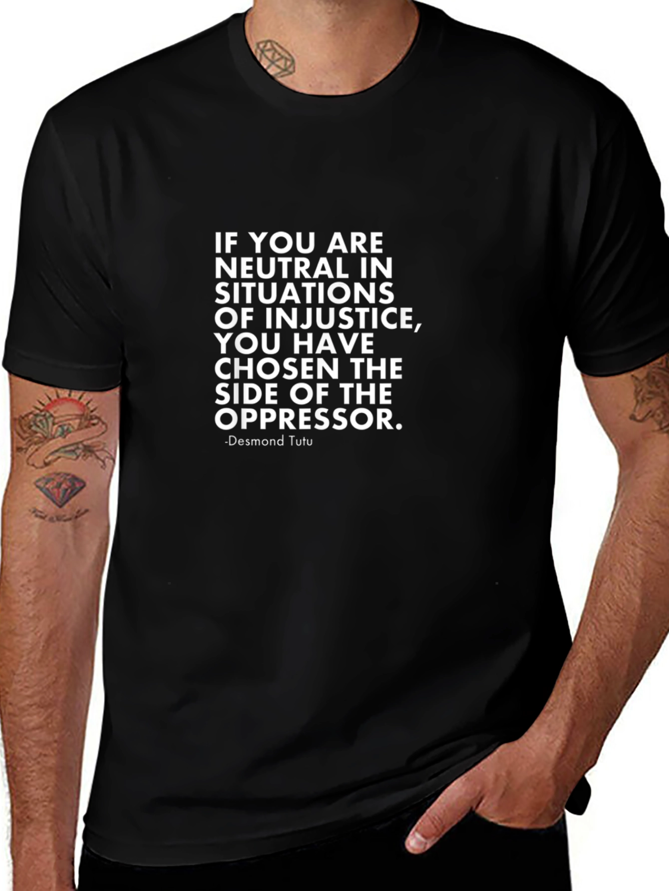 Neutrality T-Shirt: Desmond Tutu Quote