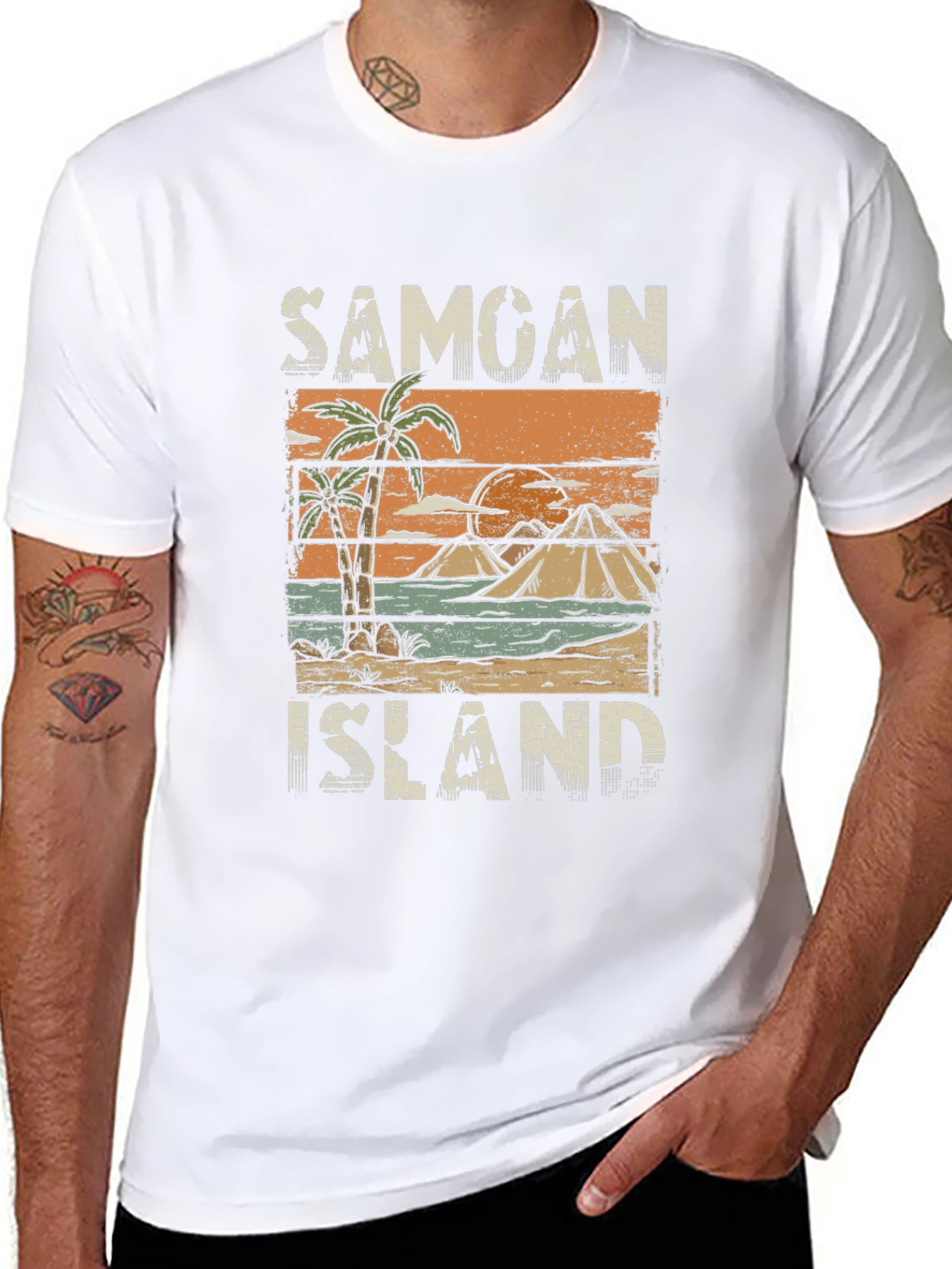 Samoan Island T-Shirt - Tropical Vacation Souvenir Tee