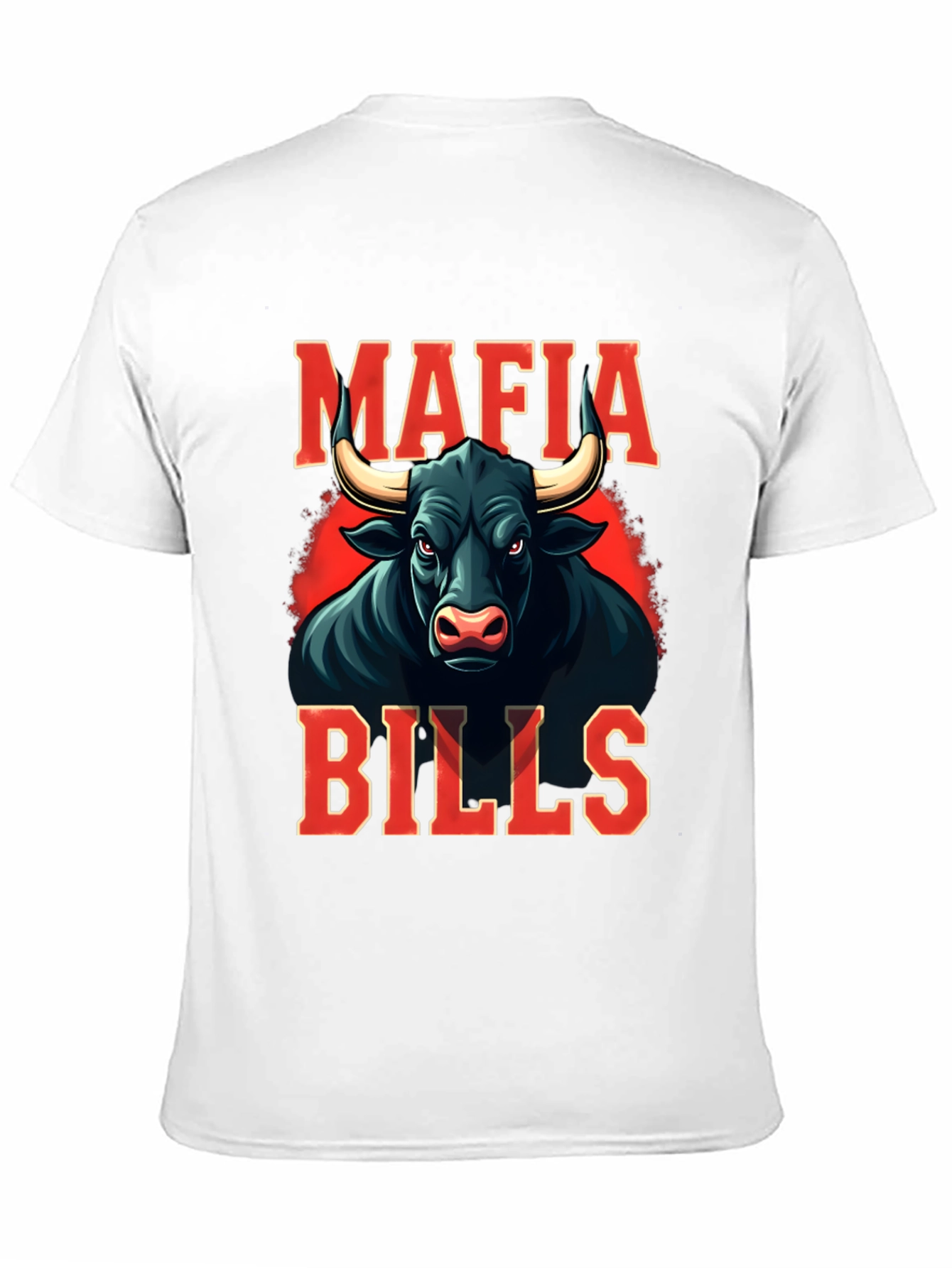 Mafia Bills Graphic Tee - Black Cotton Blend