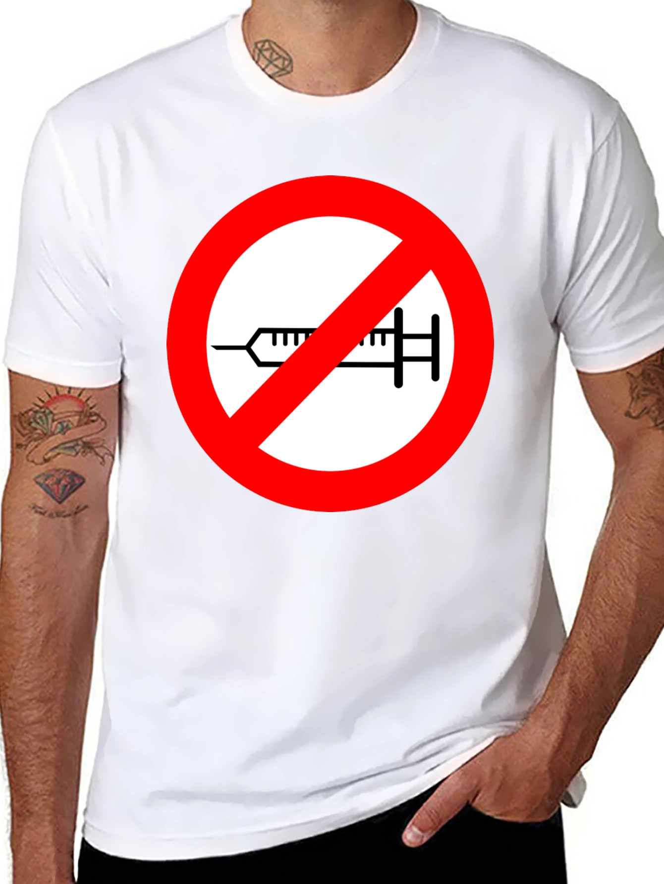 No Vaccine T-Shirt Anti-Vaxxer Tee