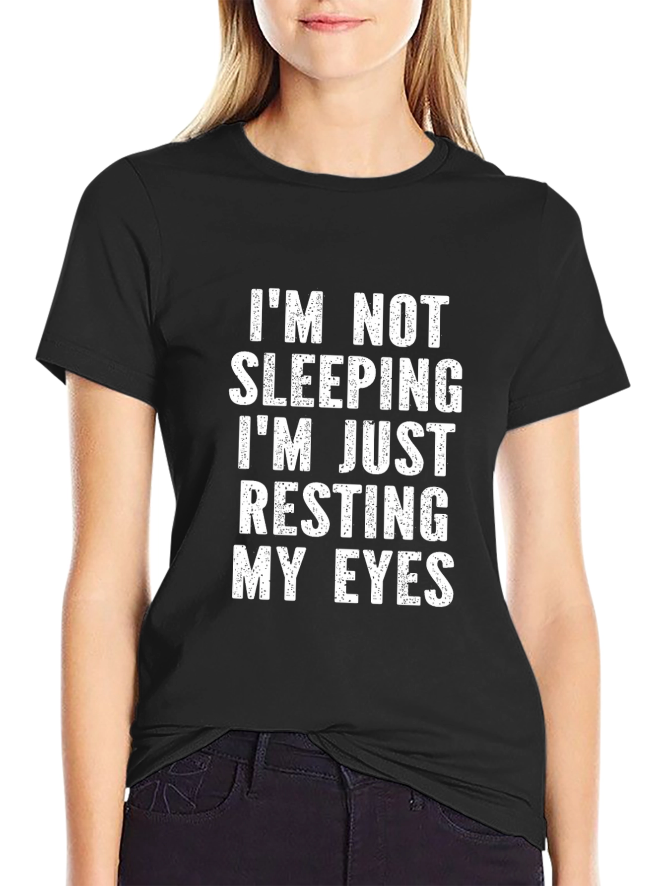 Resting My Eyes T-Shirt - Funny Mens Tee