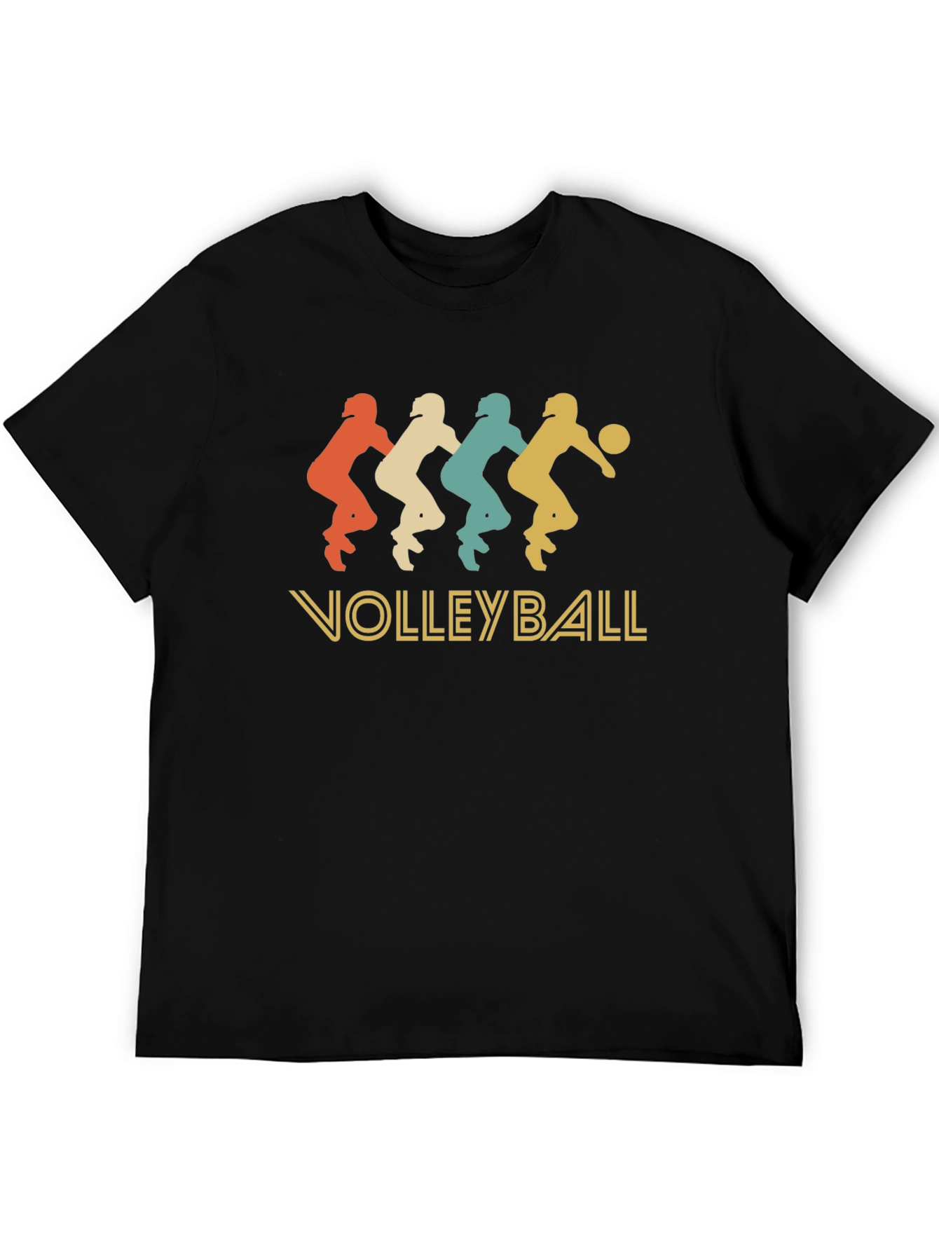 Retro Volleyball Player Graphic T-Shirt