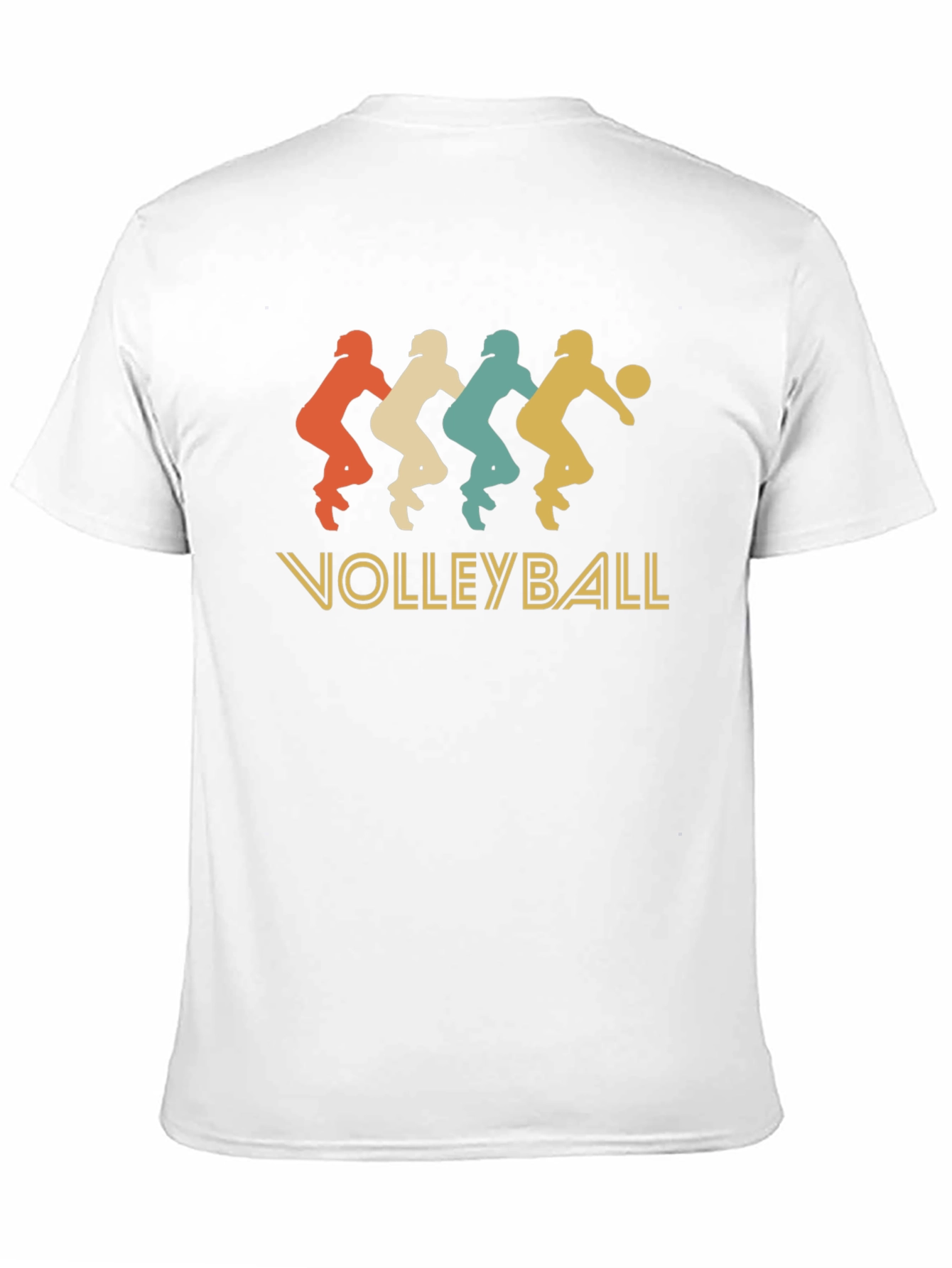 Retro Volleyball Player Graphic T-Shirt