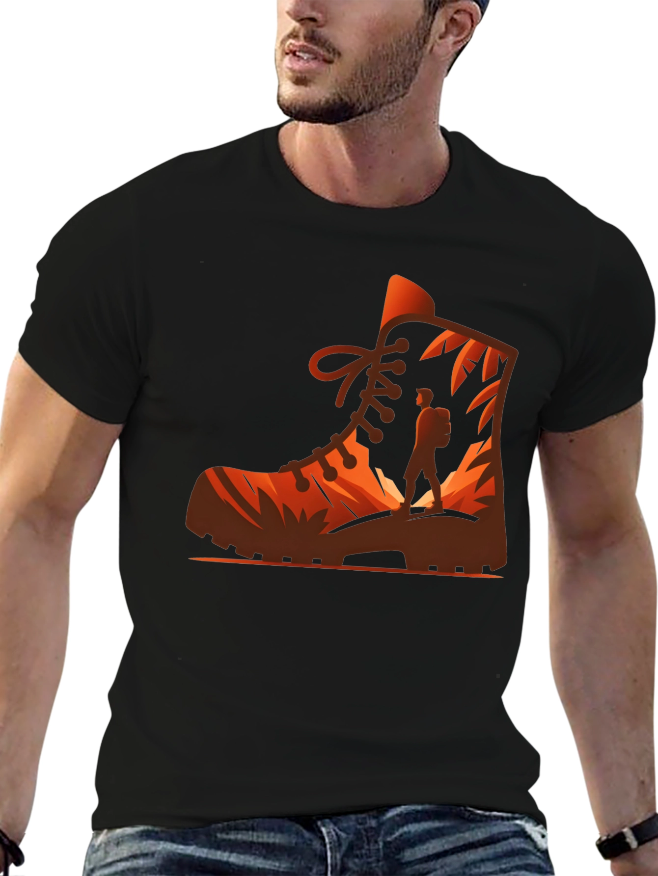 Hiking Boot Graphic Tee - Adventure Awaits!
