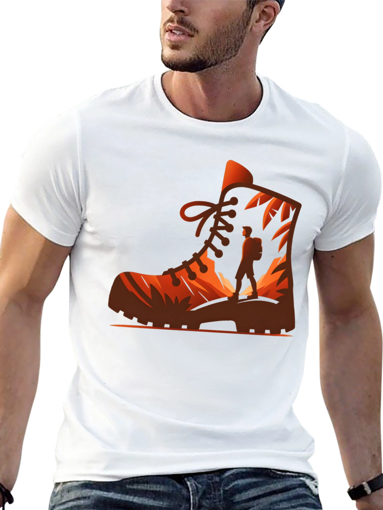 Hiking Boot Graphic Tee - Adventure Awaits!