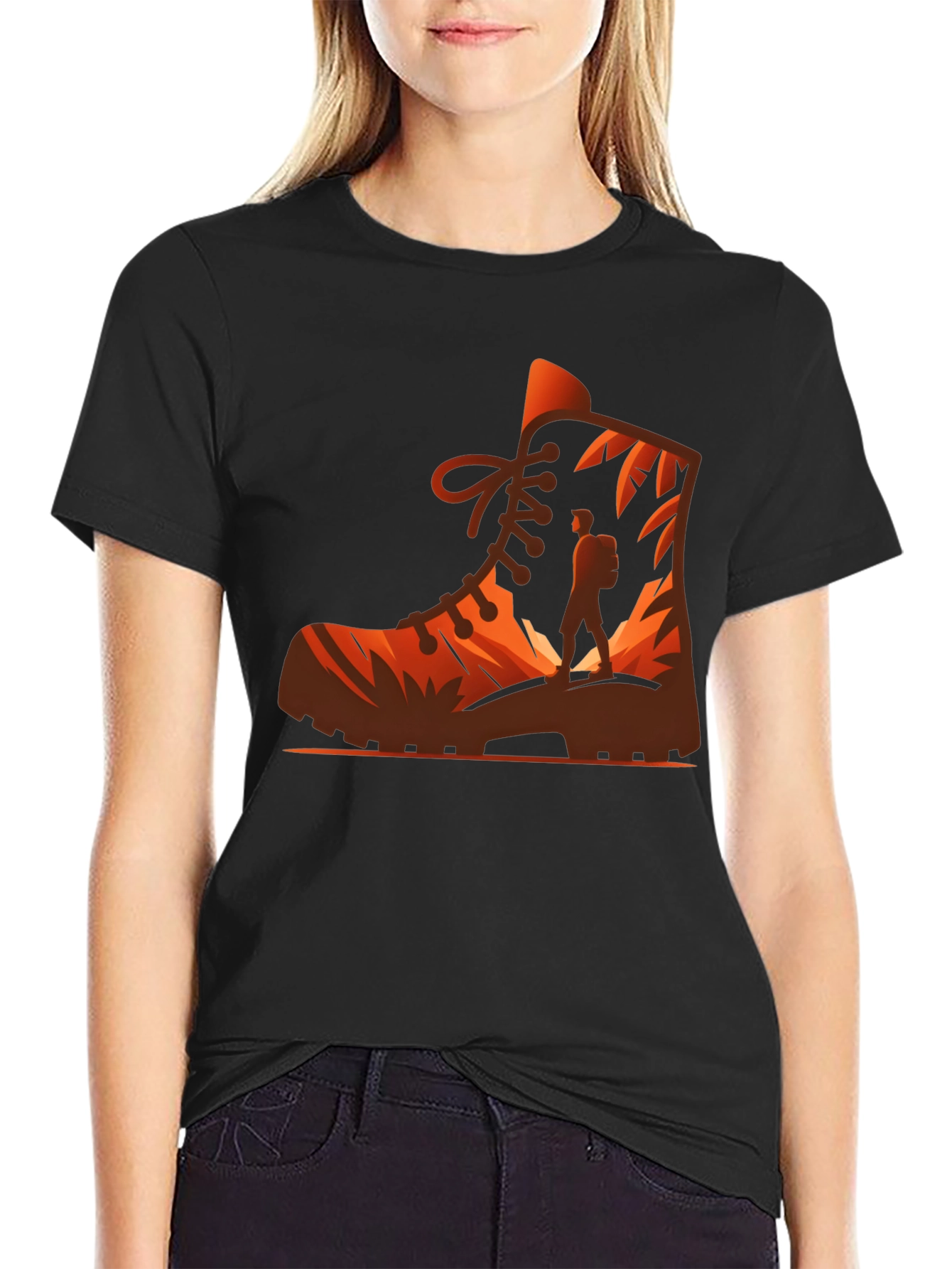 Hiking Boot Graphic Tee - Adventure Awaits!