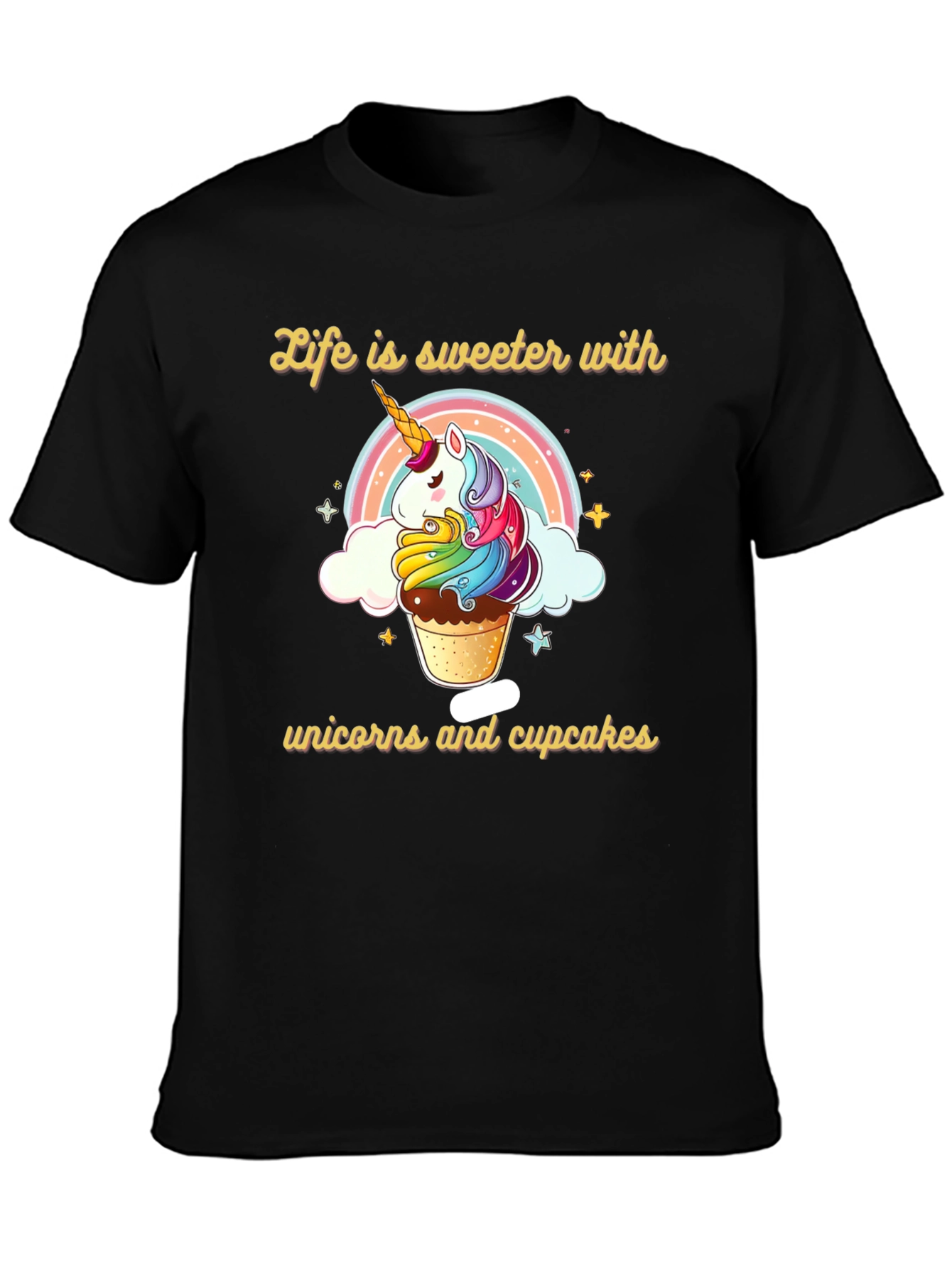 Sweet Unicorn Cupcake Graphic Tee
