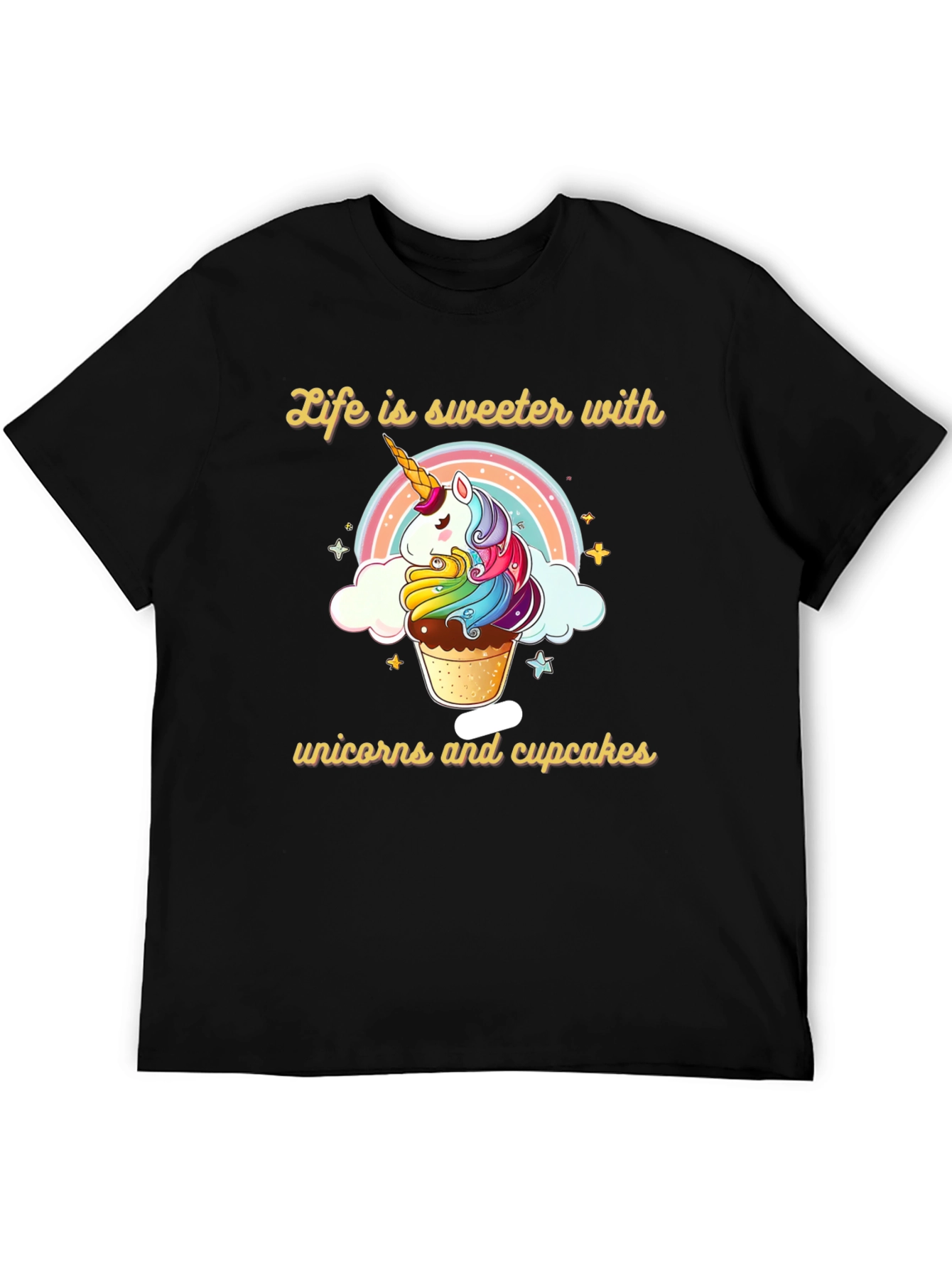 Sweet Unicorn Cupcake Graphic Tee