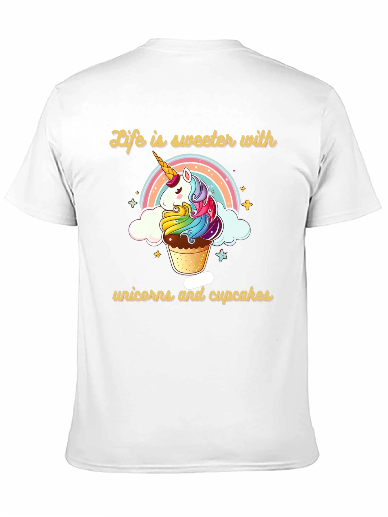 Sweet Unicorn Cupcake Graphic Tee