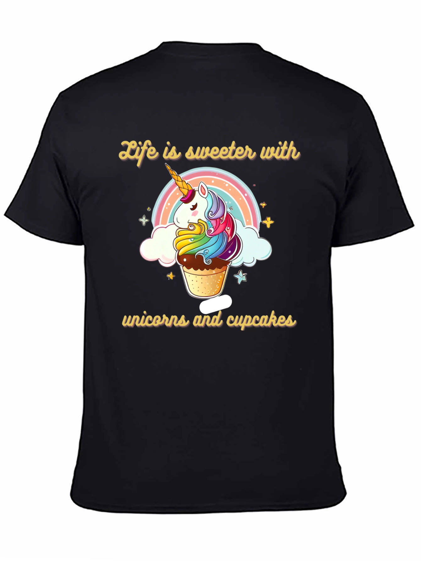 Sweet Unicorn Cupcake Graphic Tee