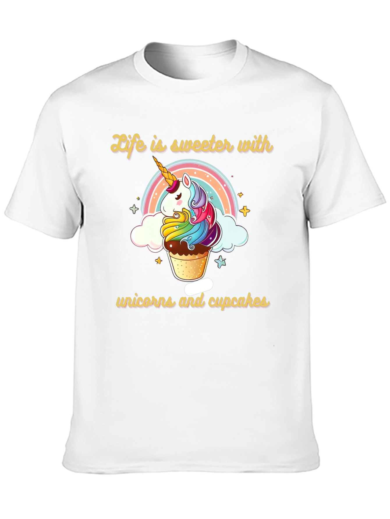 Sweet Unicorn Cupcake Graphic Tee