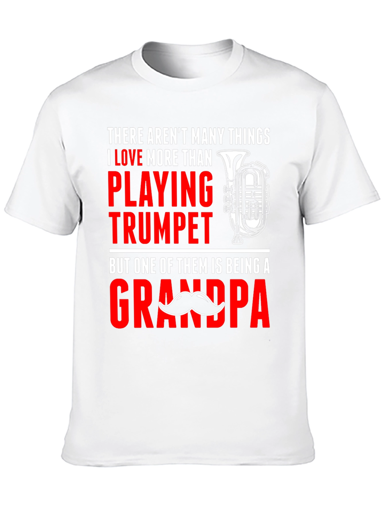 Trumpet Playing Grandpa T-Shirt