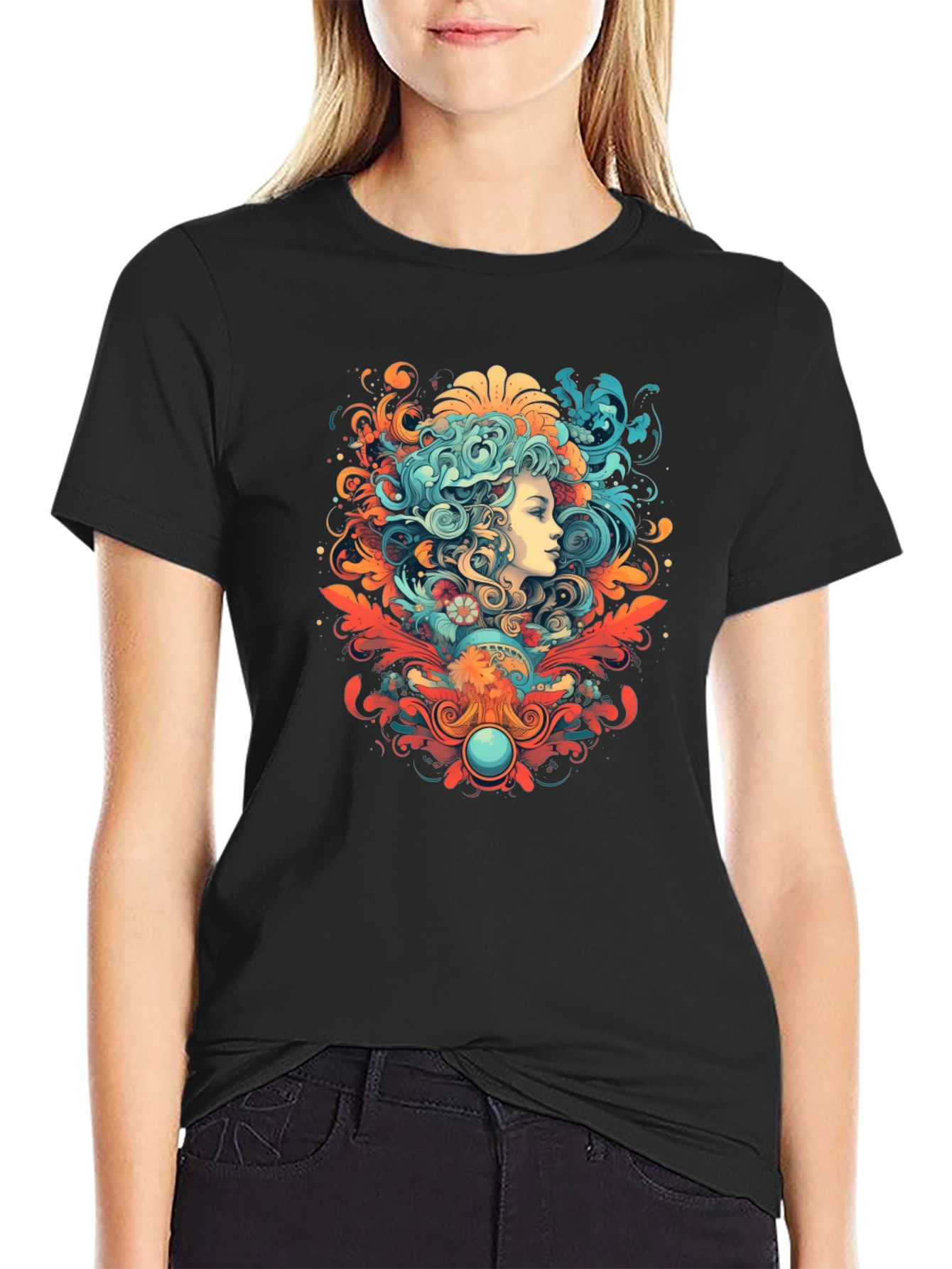 Psychedelic Woman Graphic Tee