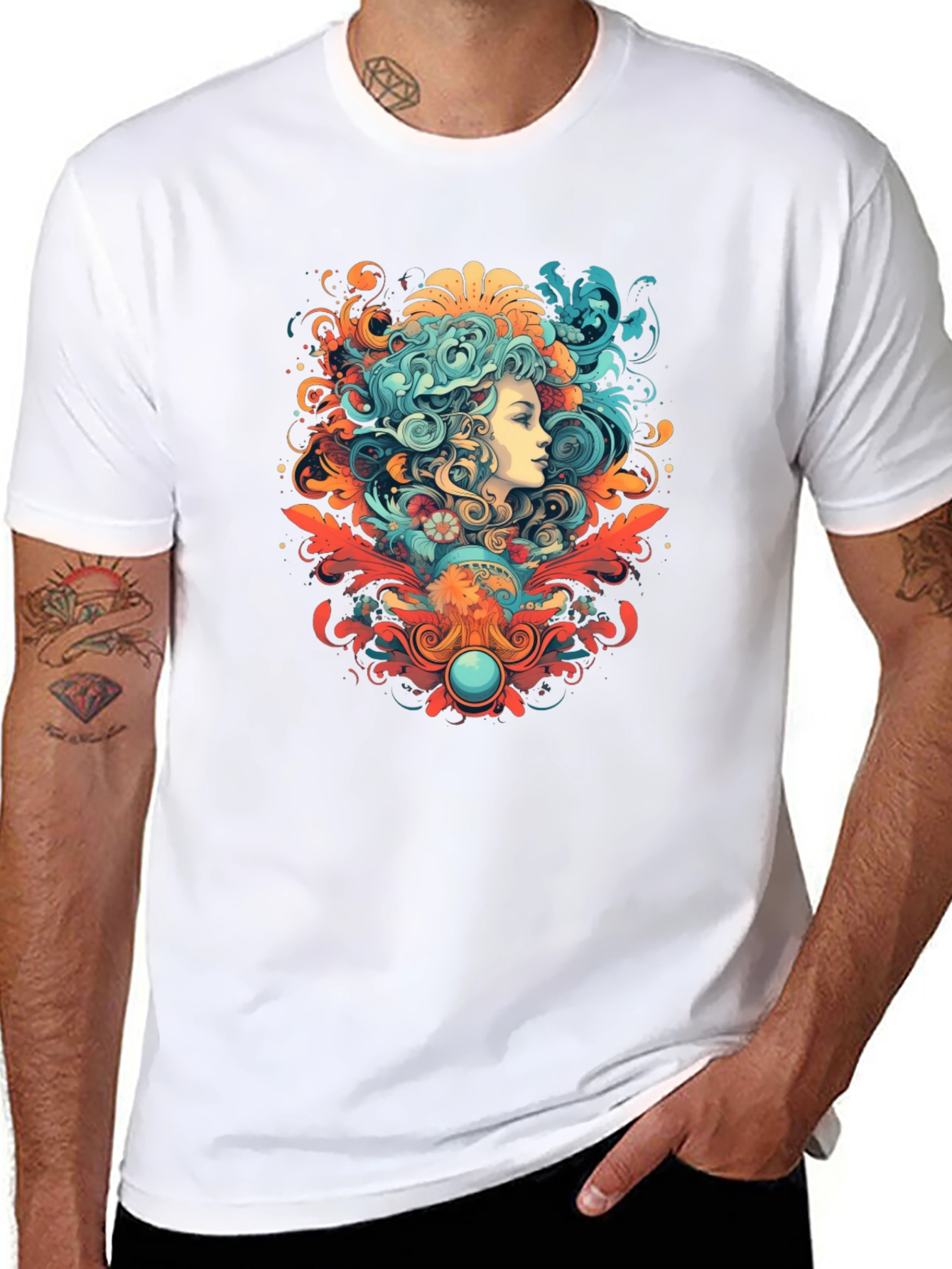 Psychedelic Woman Graphic Tee