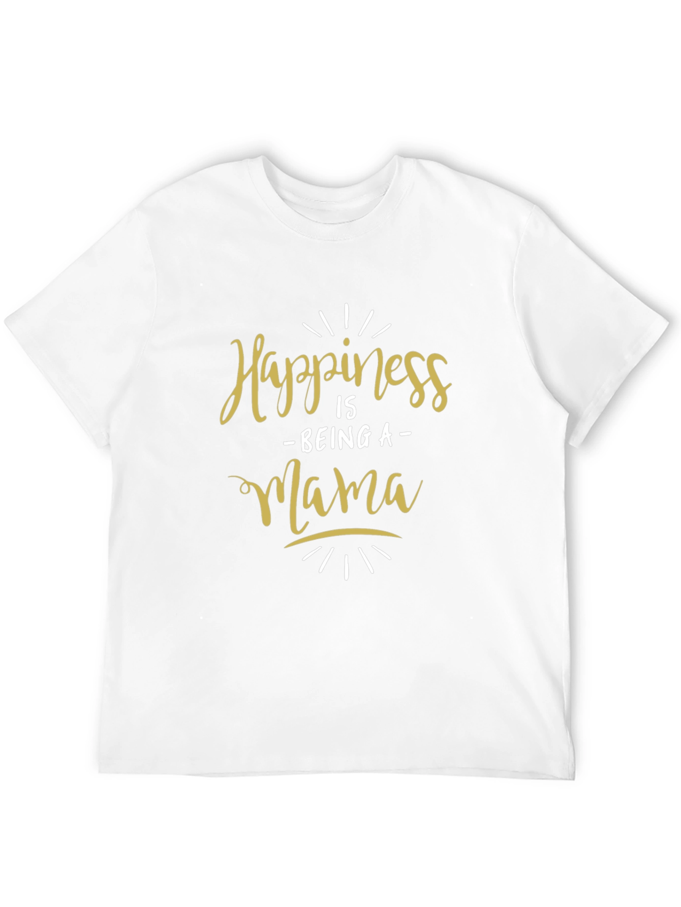 Happiness Is Being a Mama Black T-Shirt