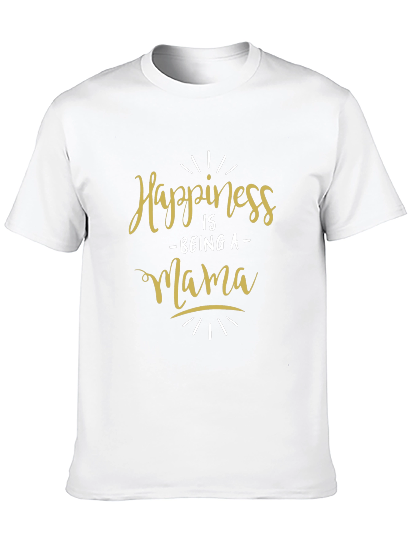 Happiness Is Being a Mama Black T-Shirt