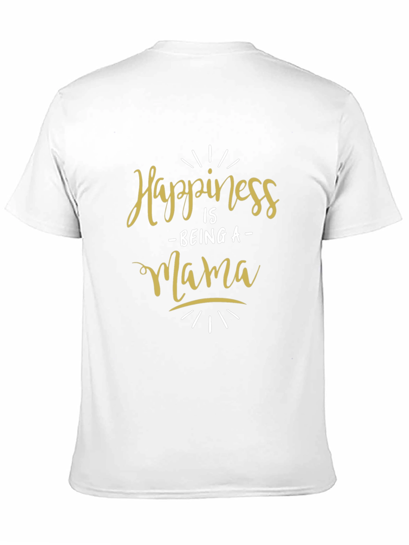 Happiness Is Being a Mama Black T-Shirt