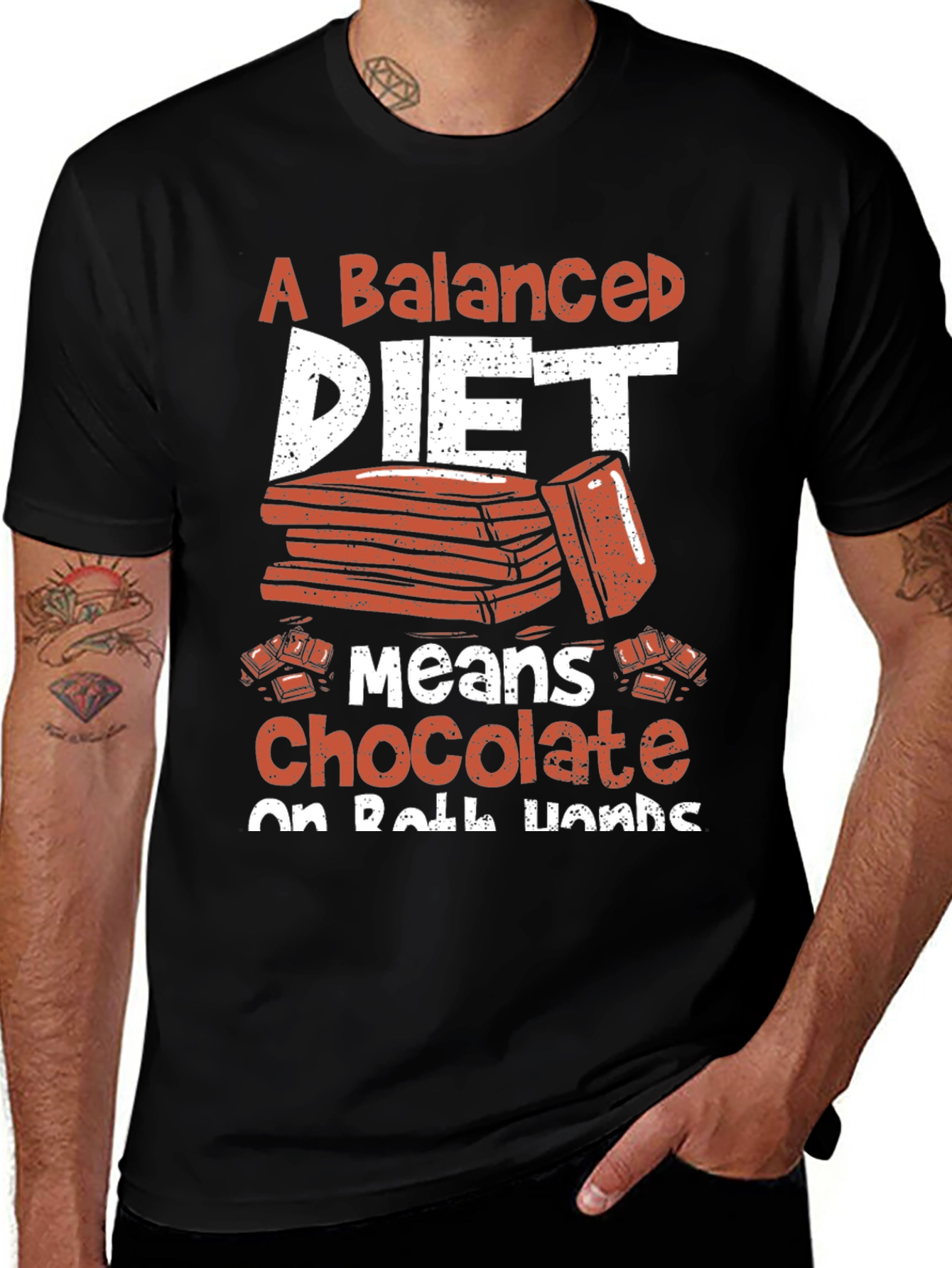 Chocolate Diet Graphic T-Shirt